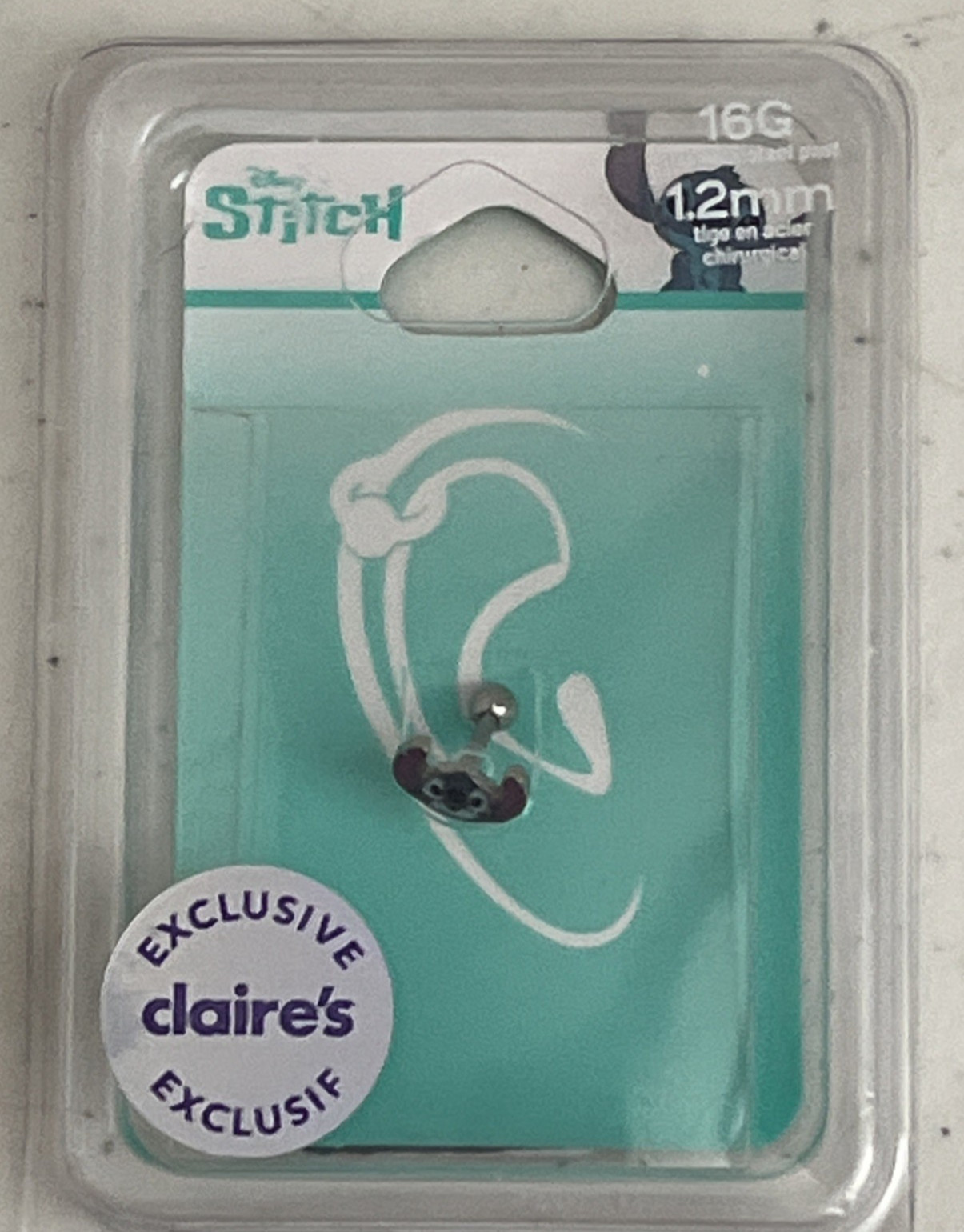 Claire’s Exclusive Stitch Earring Stainless Steel 16G 1.2mm Sealed