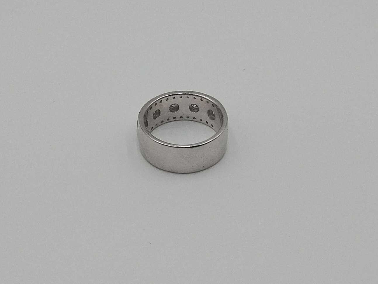 1.09 Ctw Lab Grown Round Diamond Ring Set In Silver 6.8 Grams Size 7 Vc1125wzmia