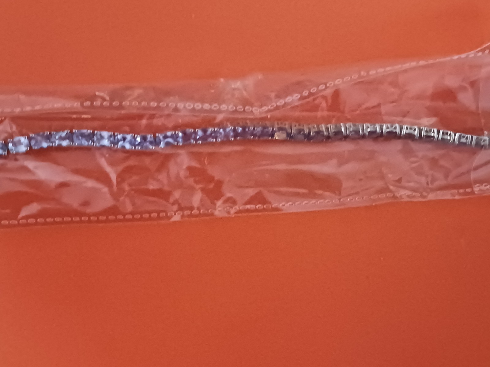 NEW, VERY COLORFUL TANZINITE WITH STERLING SILVER BACKED BRACELET MIX Sz 7/1/2