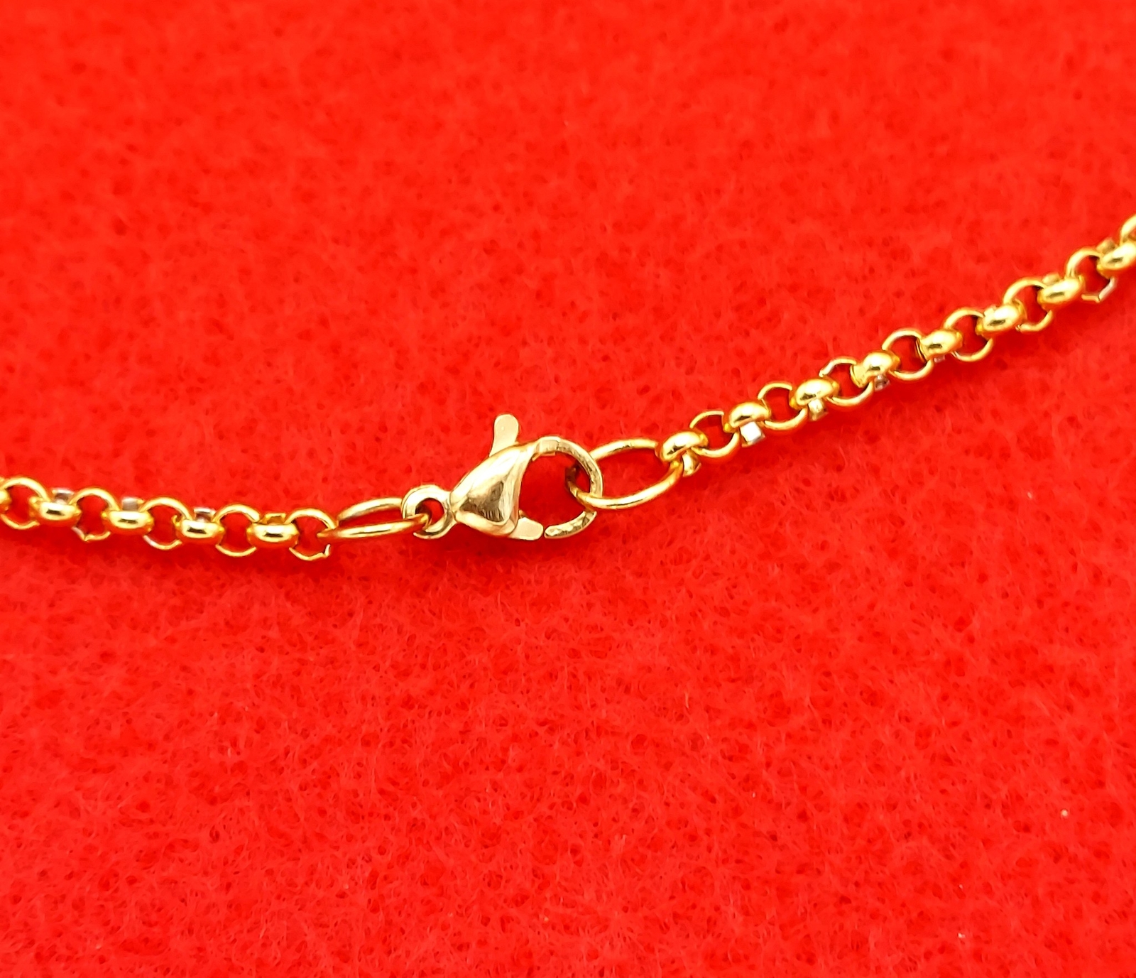 7″-84″ GOLD PLATED 3MM ROLO STUNNING LINK ROPE CHAIN NECKLACE-USA SELLER -GOLD