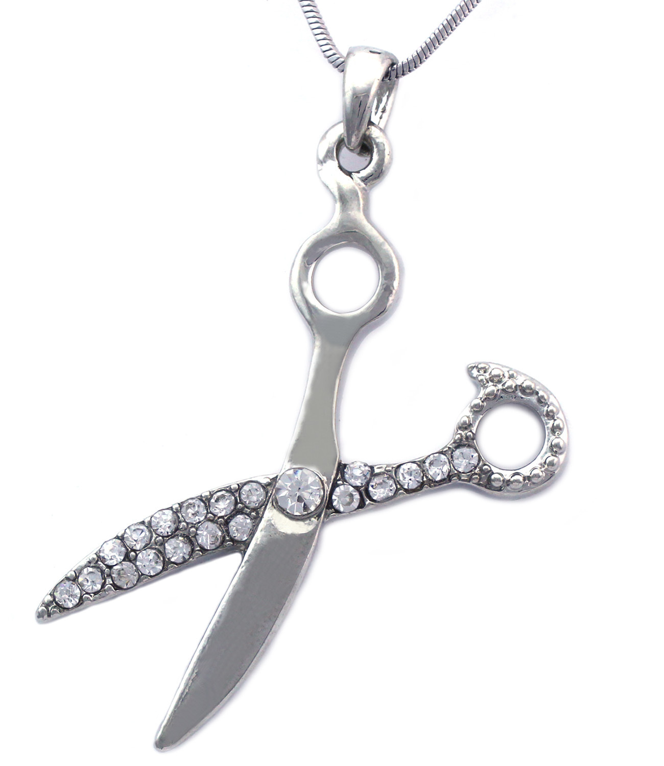 Hairdresser Hair Designer Stylist Scissors Beauty Salon Pendant Necklace n2014