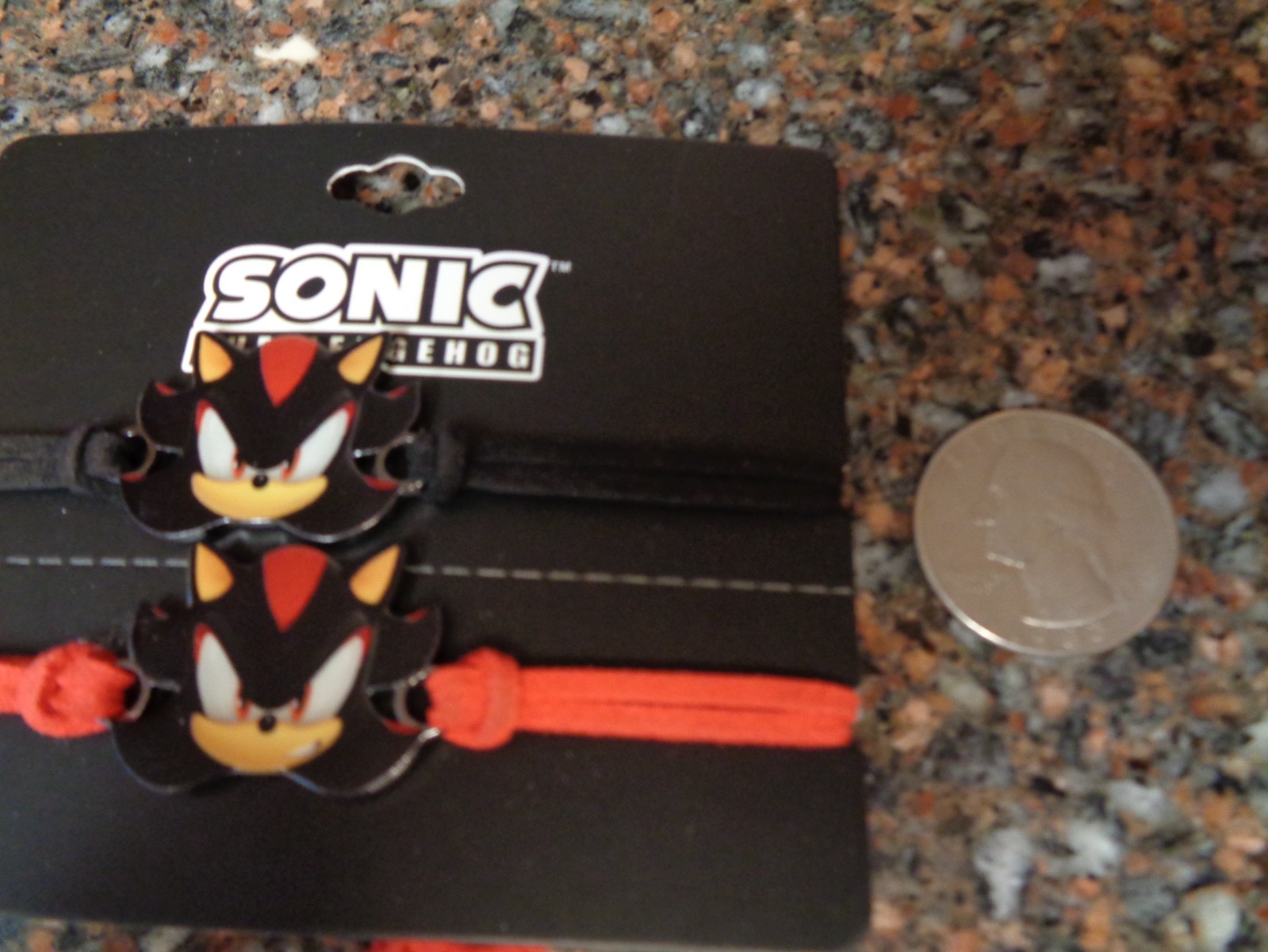 Sonic The Hedgehog Shadow Best Friend Bracelet Set of 2 Bestie Cord Bioworld New