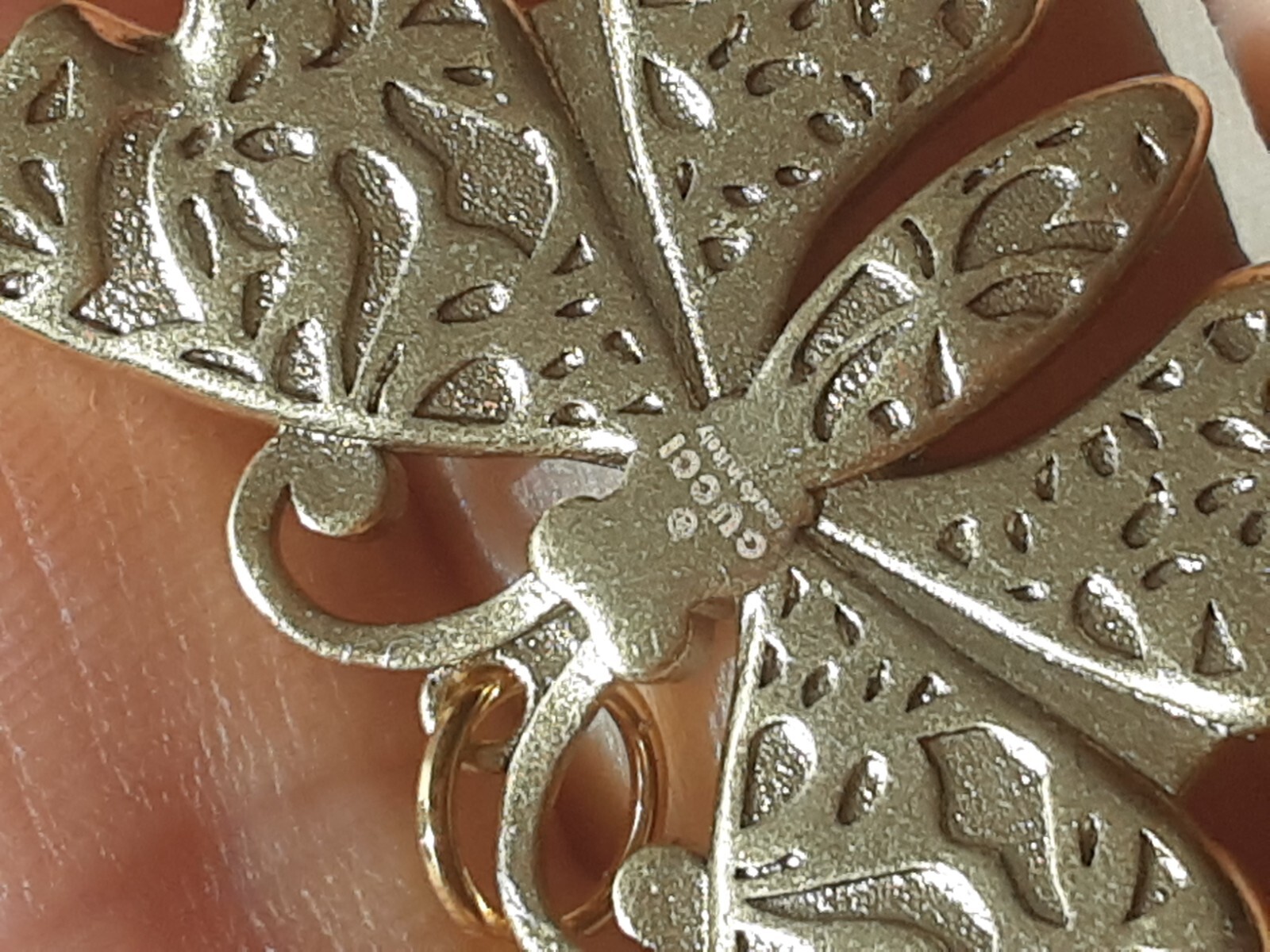 100% Gucci Pendant butterfly