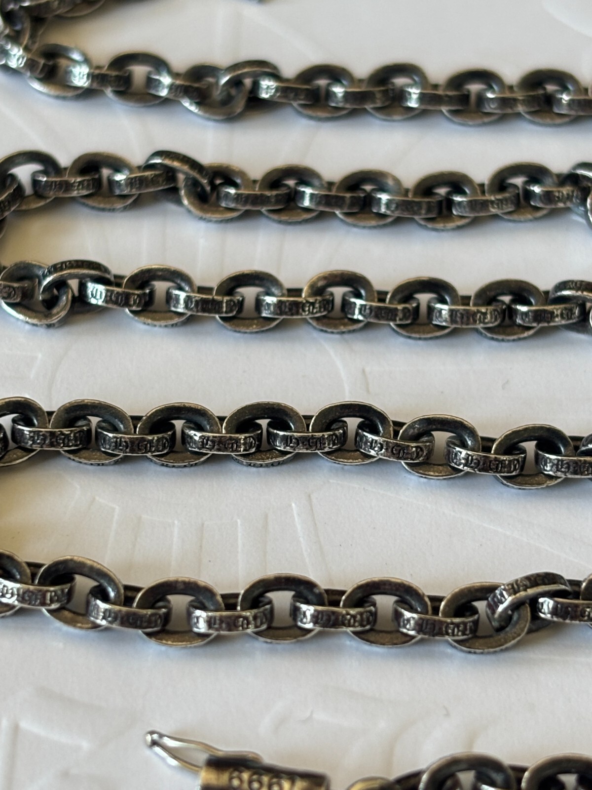 100% Authentic Chrome Hearts Paper Chain Necklace 20inch (50cm)
