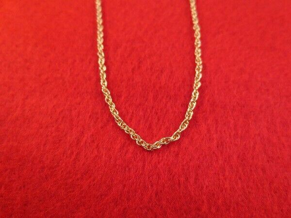 WHOLESALE LOT OF 12 PIECES OF 14 KT GOLD PLATED 20″ ROPE NECKLACES