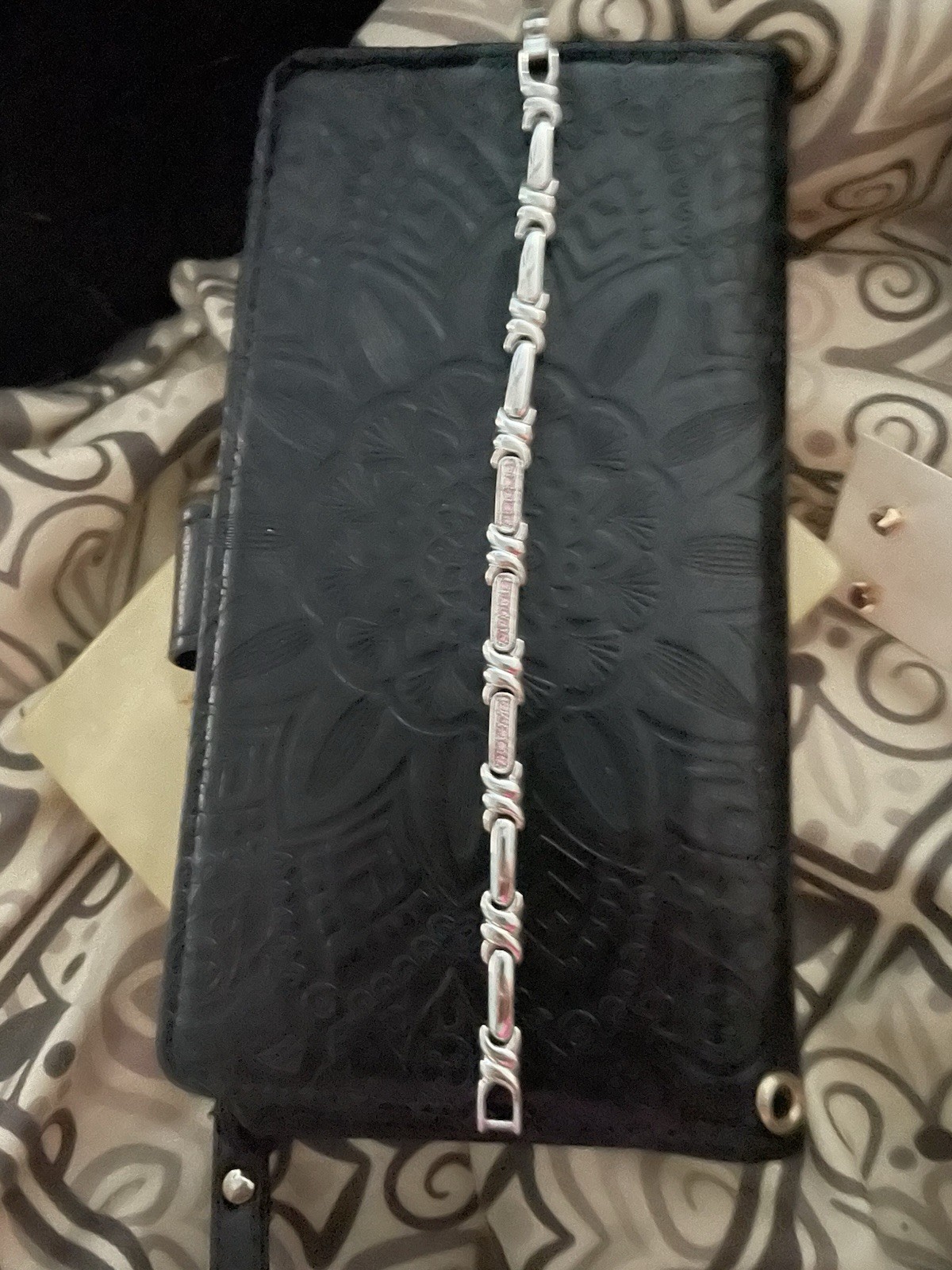 Silver Tone Bar Link Chain Bracelet with Lobster Clasp, Chain Style
