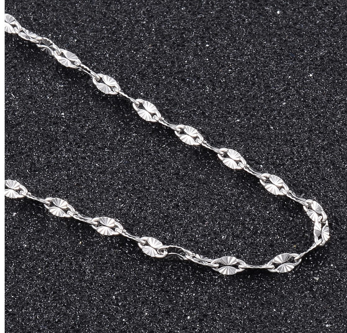 Stainless Steel 60 cm (23.6 Inch ) 2-3 mm geometric Neck Chain Necklace
