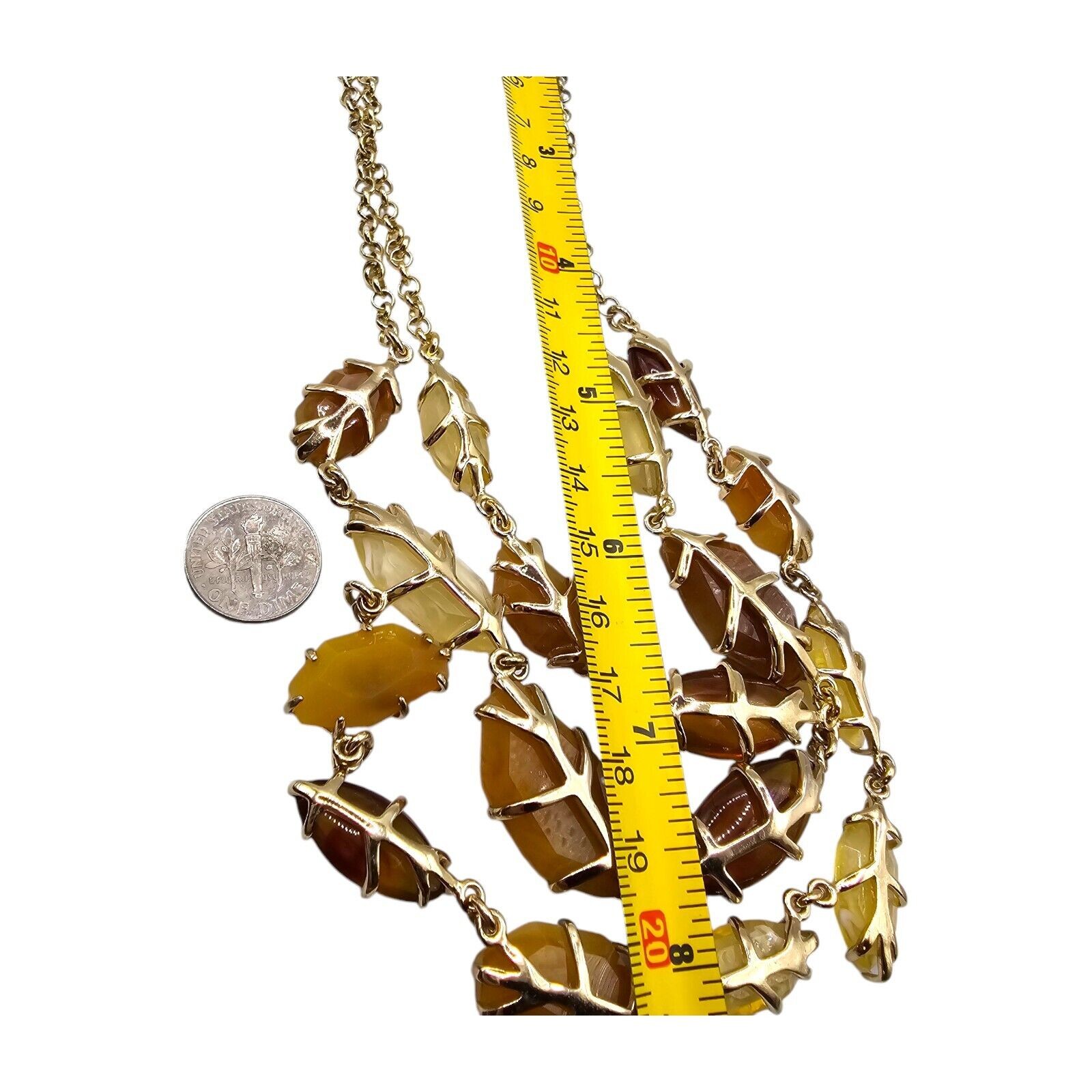 Necklace Talbots Layered Beaded Brown Beige Earth Tone Adjustable 18″ 20″ SK2015
