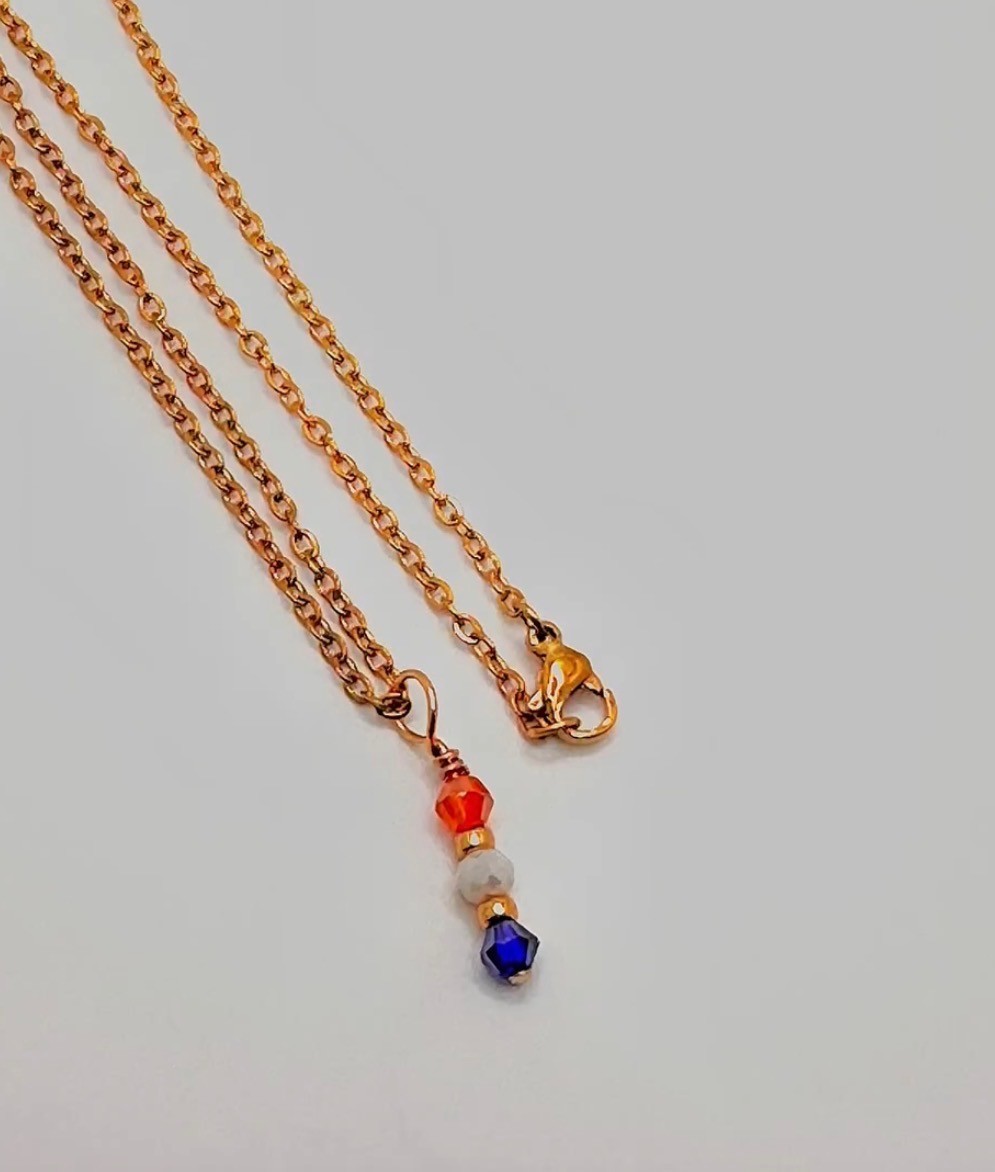 Patriotic Necklace, Interchangeable (6 sets in 1), 4th of July, Military Events