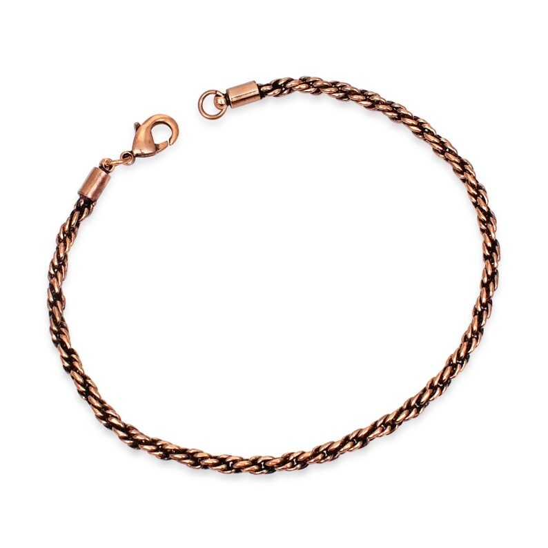 Copper Wheat Chain Anklet/Bracelet | 100 % Pure Copper Chain Anklet/Bracelets