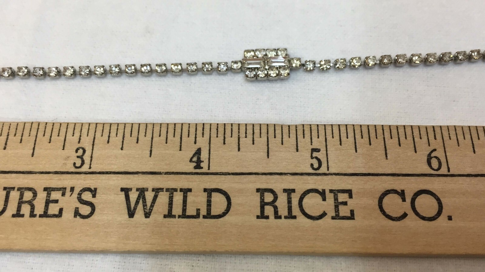 Necklace Rhinestone Double Pave Rhinestones Strand String w/ Bracelet