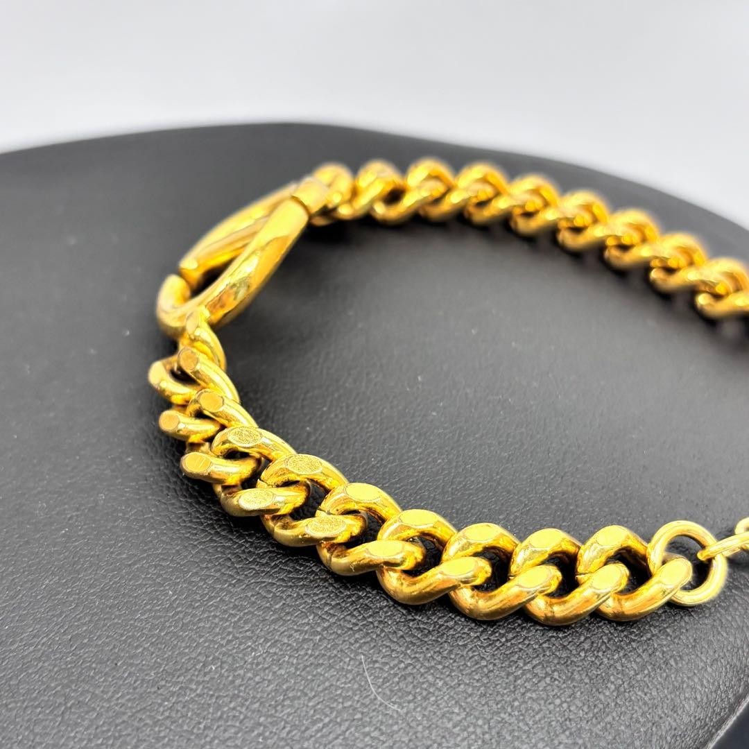Christian Dior CD Logo Chain Bracelet, Gold unisex adults fashion accessory