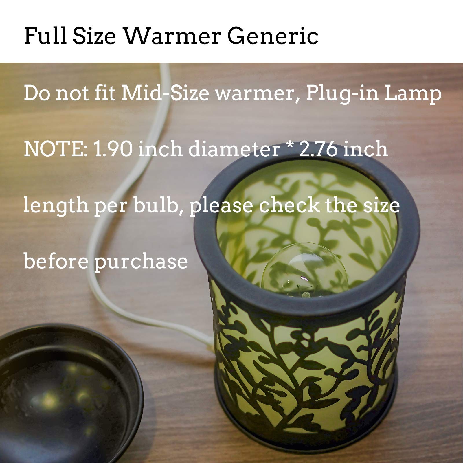 Jslinter 6-Pack G50 25 Watt Wax Warmer Bulbs for 6 Count (Pack of 1), Clear
