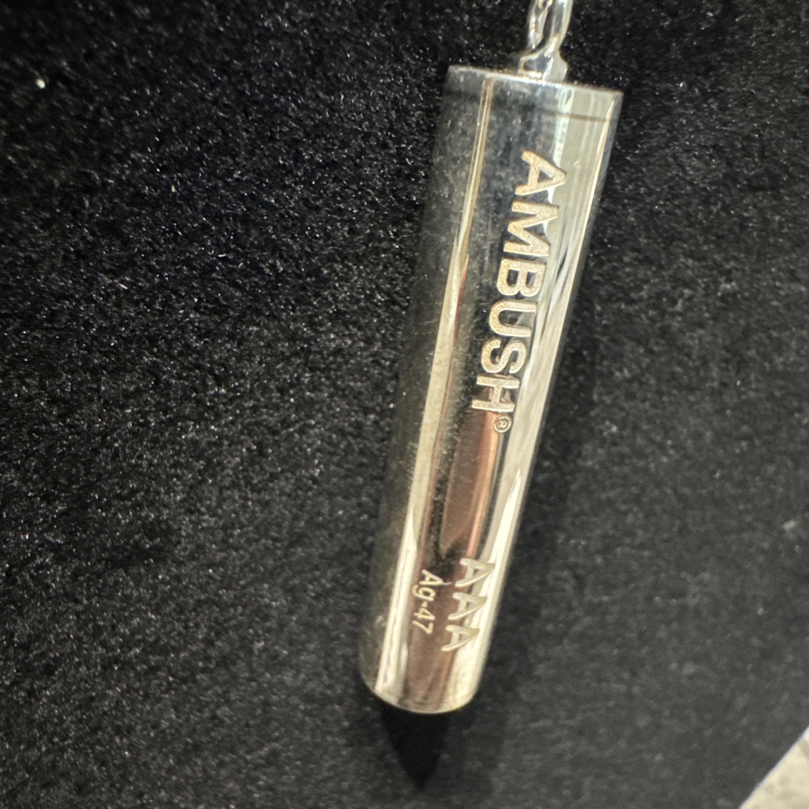 AMBUSH Battery Charm Necklace Sterling Silver 925 Unisex-Adult NEW £417
