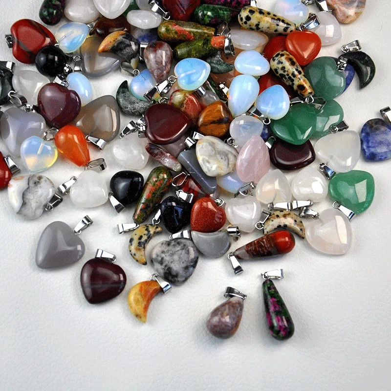 Assorted Crystal pendants with matching necklace