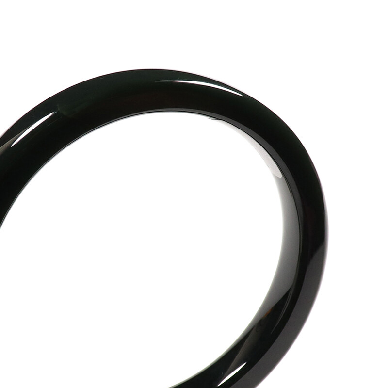 Certified A 100% Natural Black Green Nephrite Jade hetian jade Bangle Bracelet