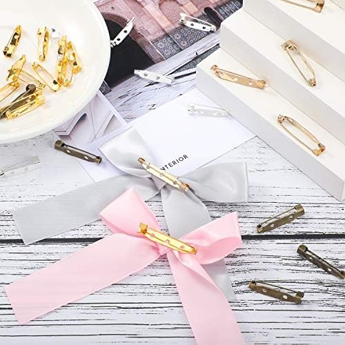 200 Pcs Brooch Pin Backs for Craft Bar Pin Back Clasp Pinback Brooch Backings fo