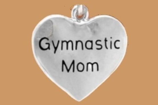 GYMNASTIC MOM Mother Sports Balance Beam Dance Girl Olympics Heart Love Jewelry