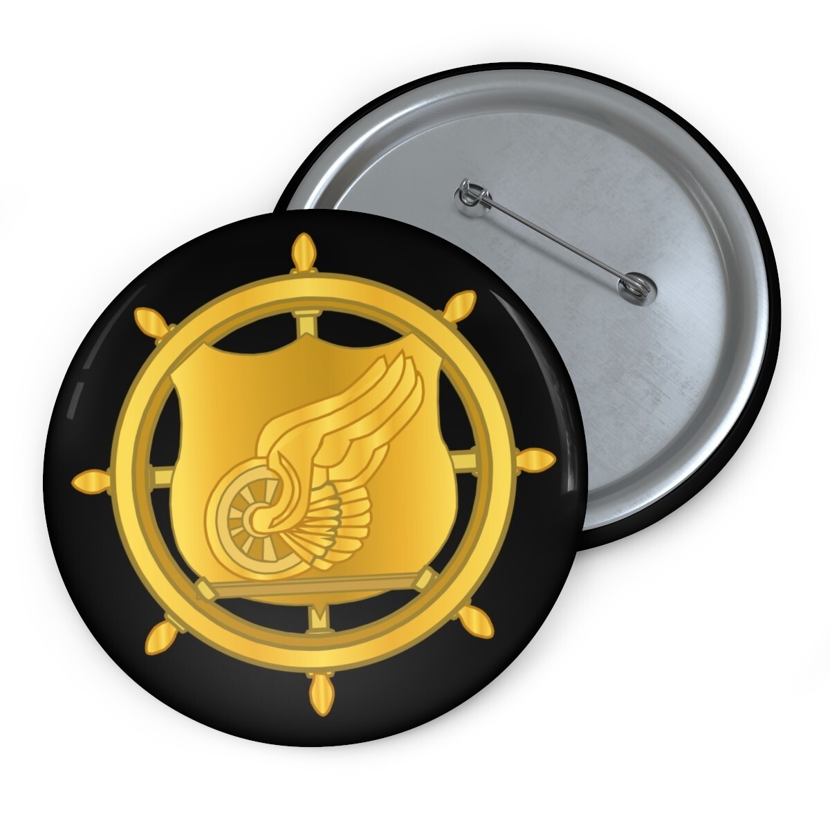 Pin Buttons – Transportation Corps Branch Insignia X 300