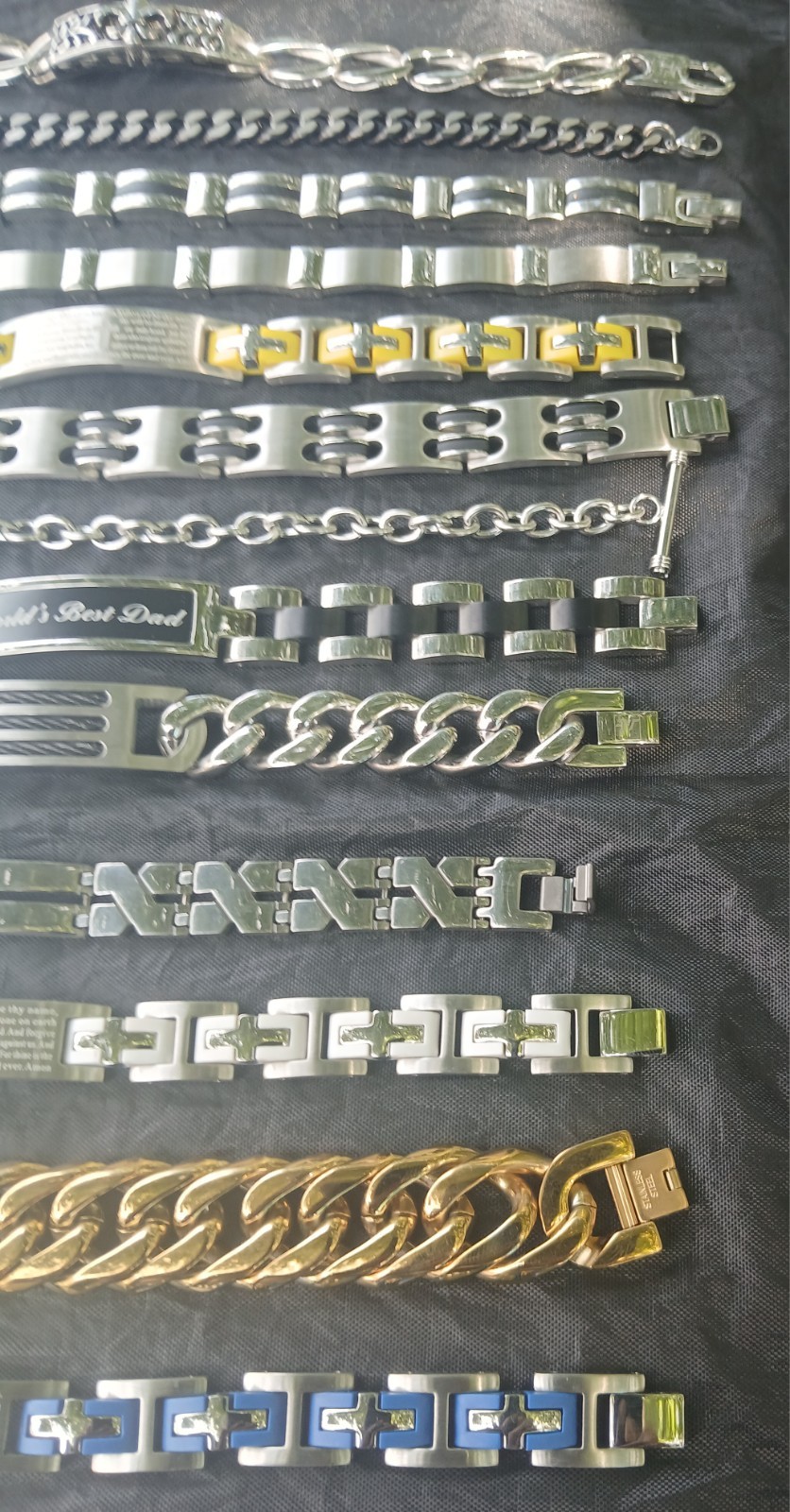 39 STAINLESS STEEL BRACLET LOT 🔥 SIZE 7″, 8″ 8.5″ ALL BRAND NEW