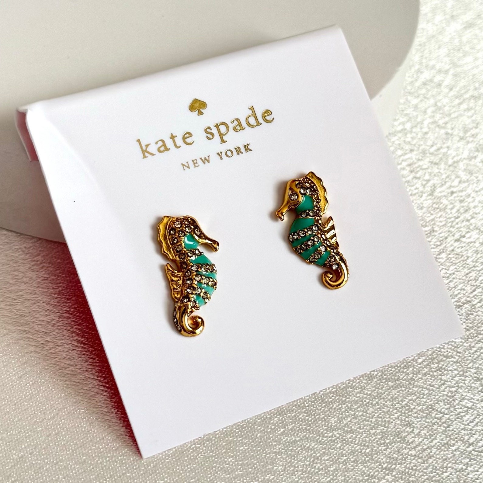 Kate sea horse stud earrings Gift for her
