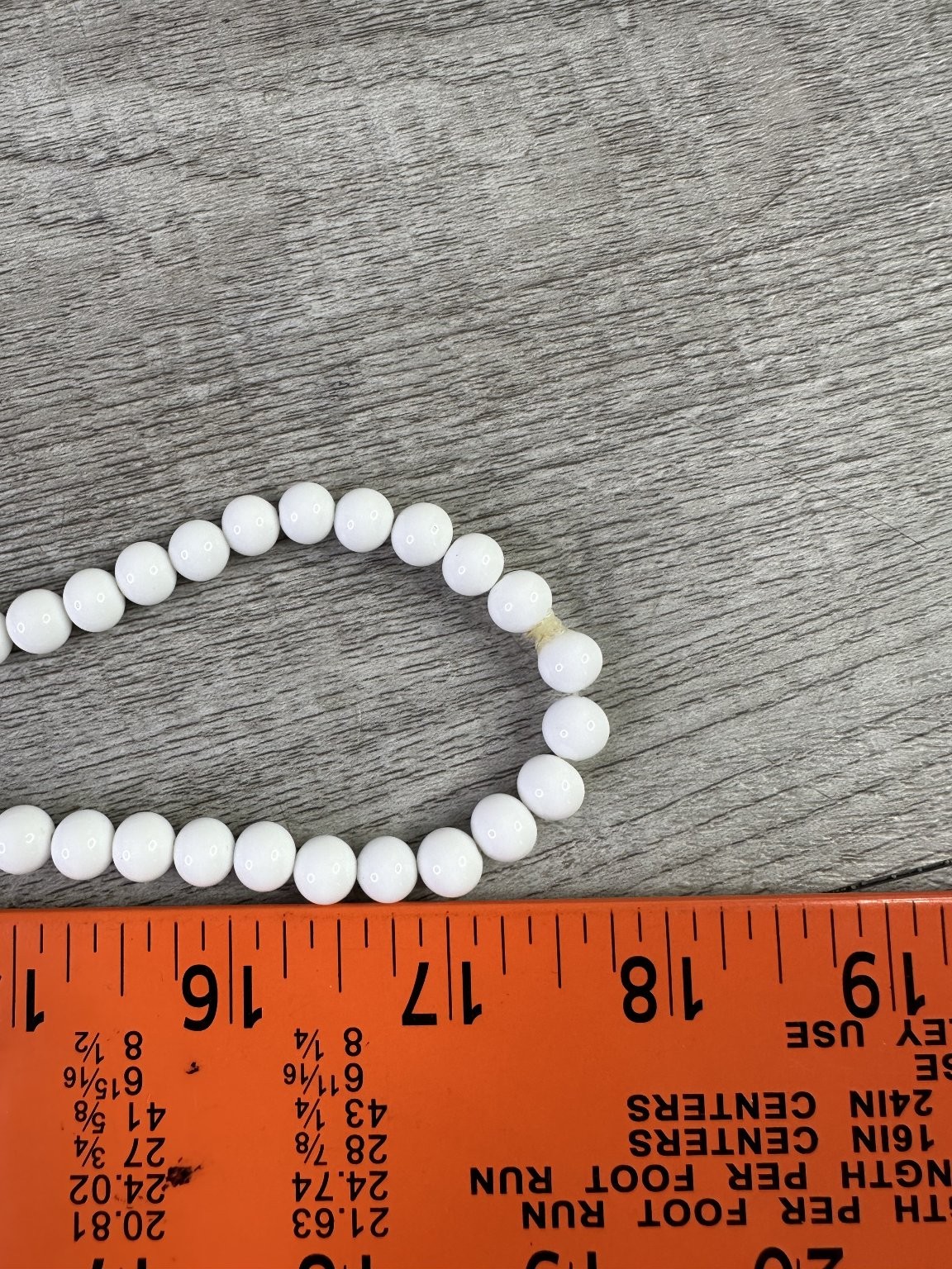Vintage White Milk Glass Beaded Multi-Strand Necklace 34″ Graduated Beads