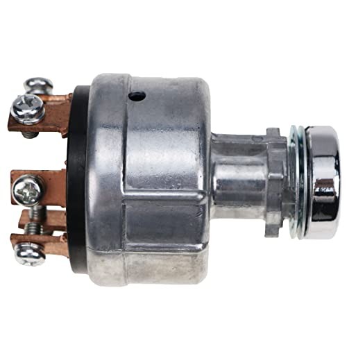 6 Post Ignition Switch, Silver, Stainless Steel, Push Button, ON-OFF,