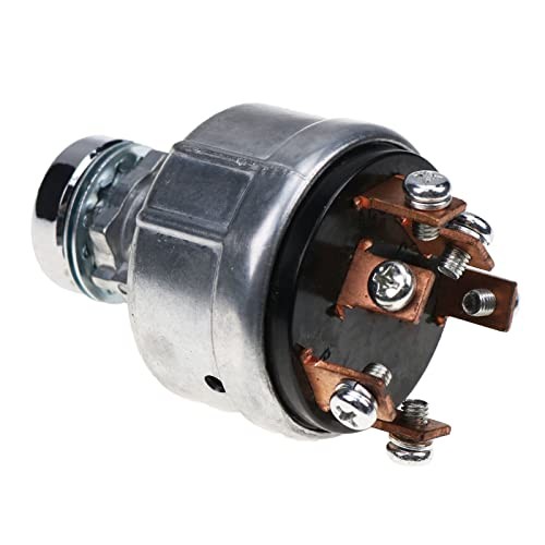 6 Post Ignition Switch, Silver, Stainless Steel, Push Button, ON-OFF,