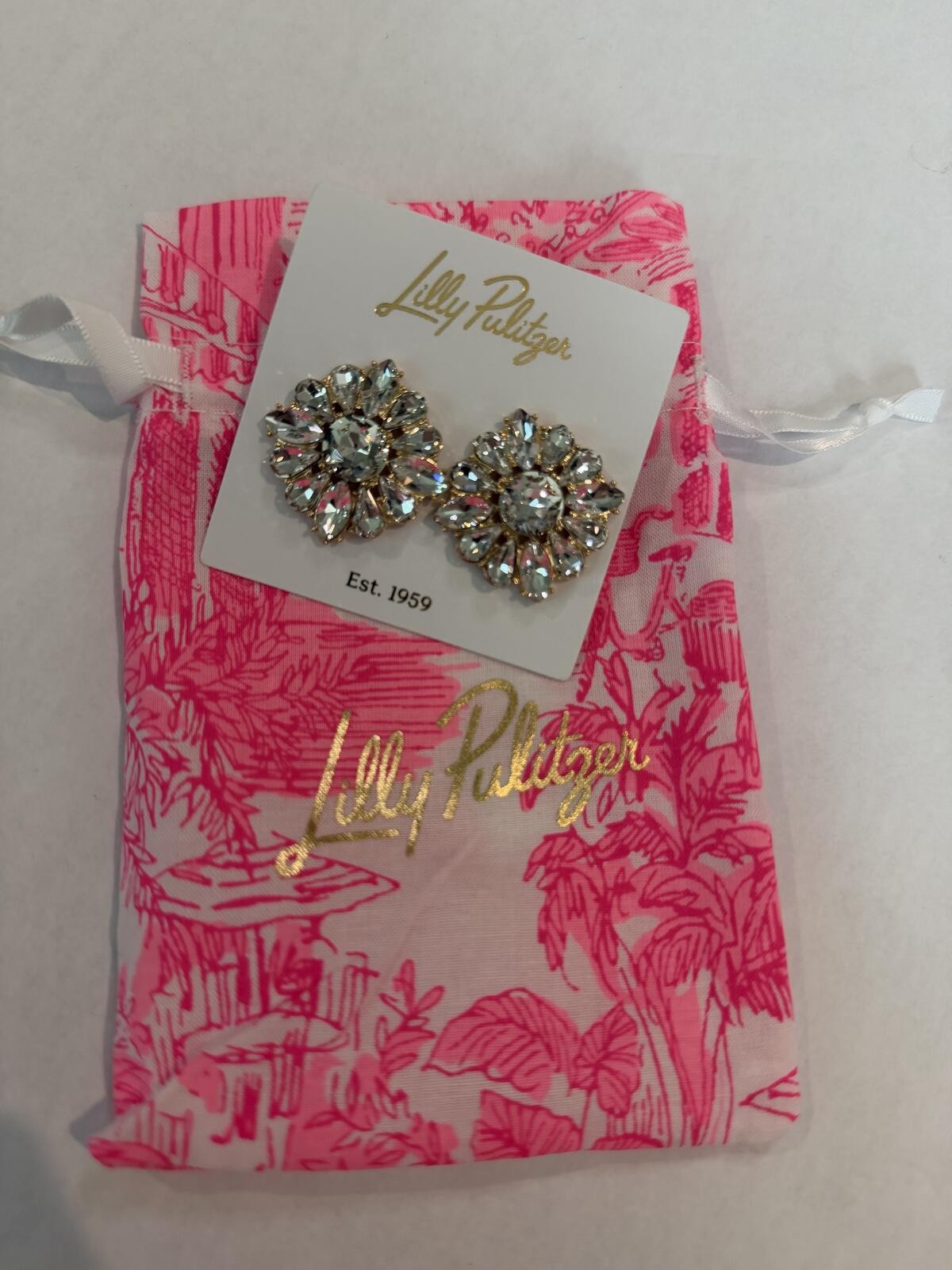 Lilly Pulitzer Rhinestone Cluster Earrings