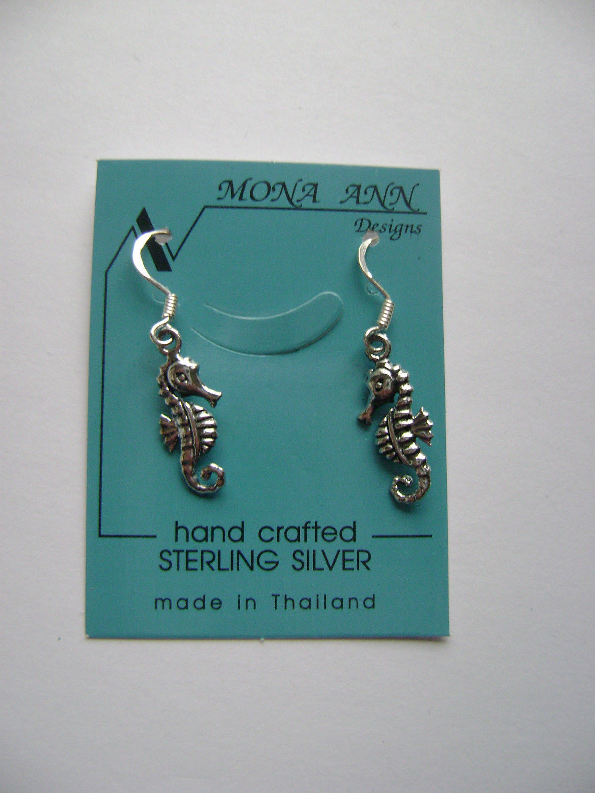 Sterling Silver SeaHorse Sea Horse Dangle Hook Earrings New
