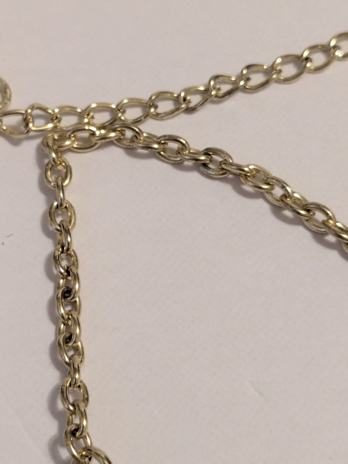 Gold Tone Flower Pendant Statement Necklace With Off White Acrylic Beads 24″.