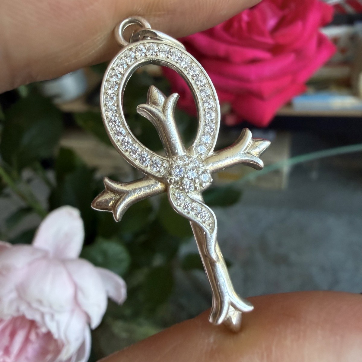 Vintage 925 Sterling Silver Cross Pendant Hallmarked Antique Religious Charm