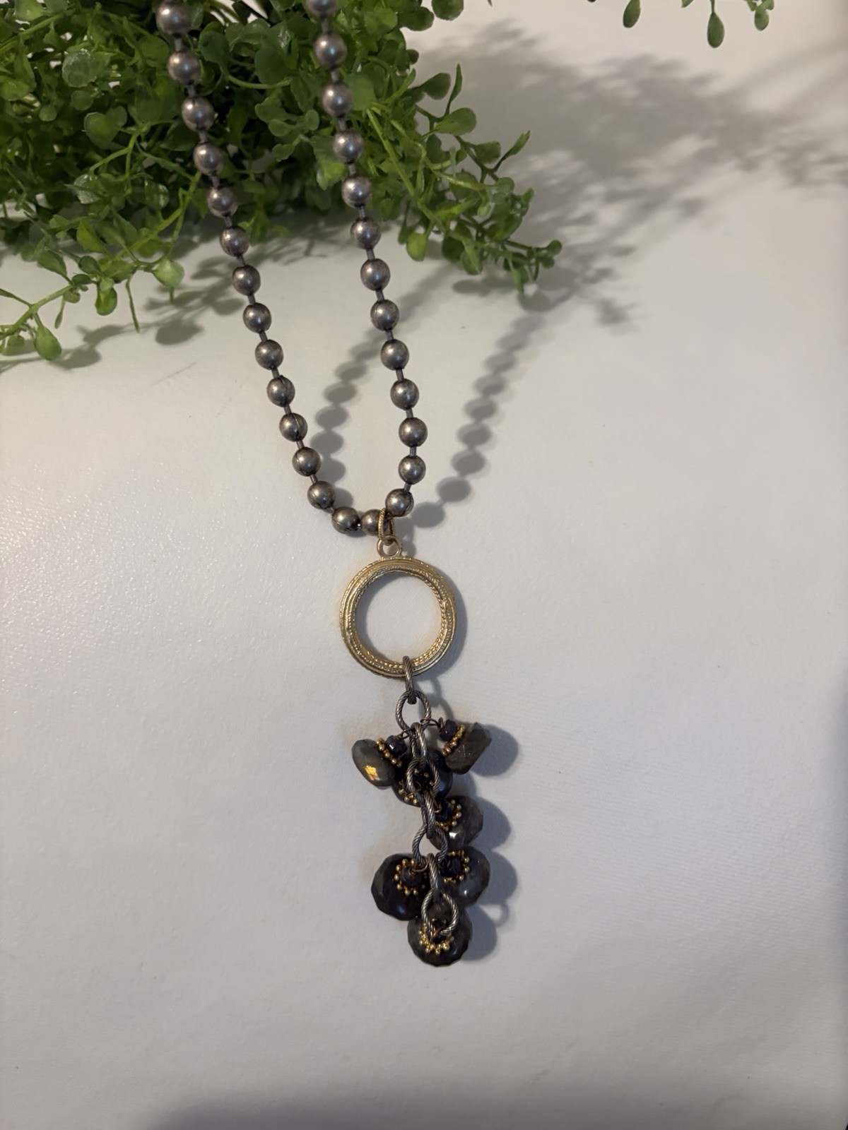 Cascading Pendant Necklace With Toggle Clasp