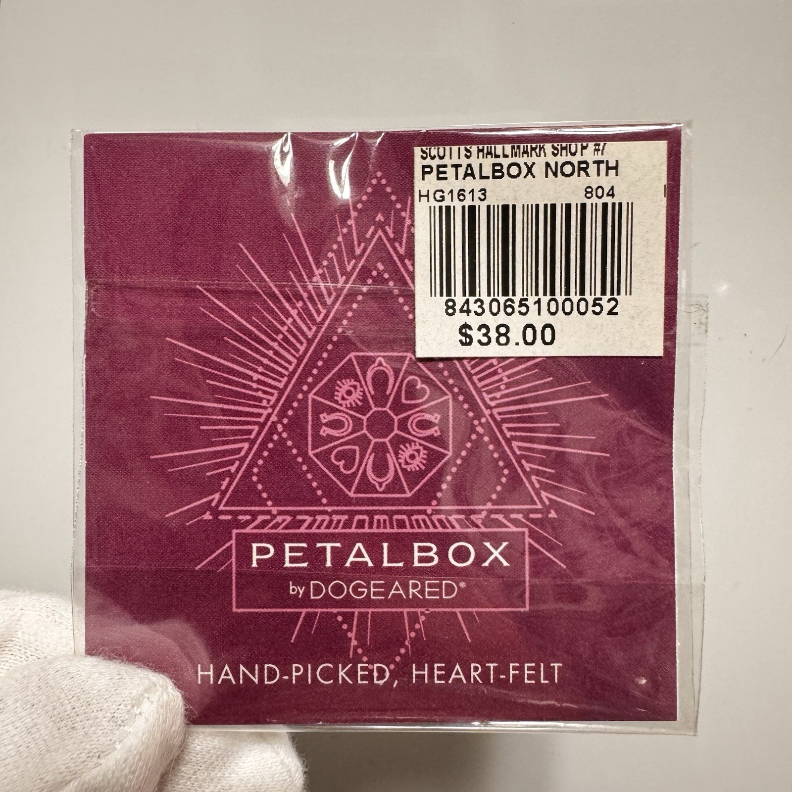 Dogeared PetalBox Sterling Silver 14 Gold-Plated North Star Compass Token Pendan