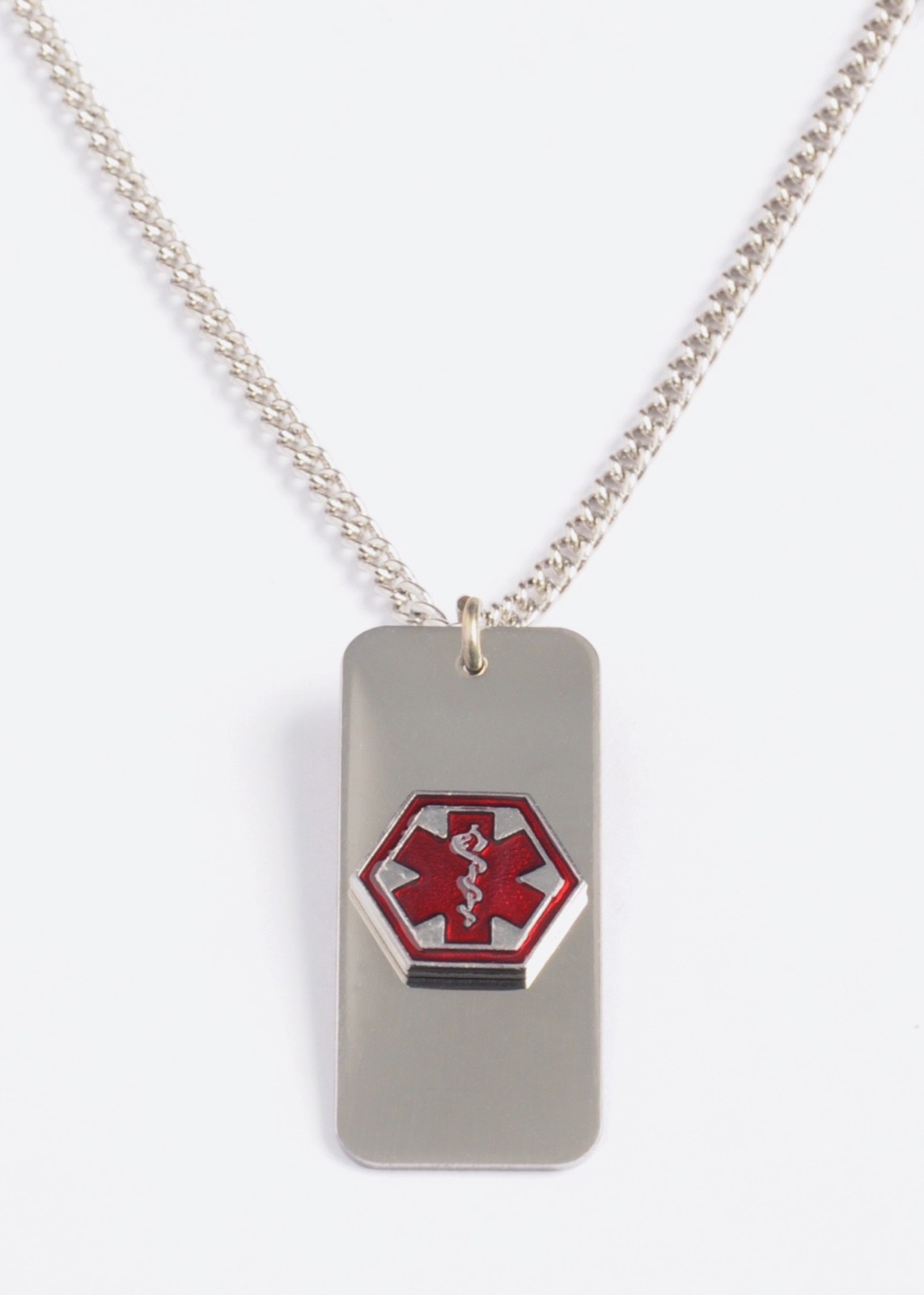 Heart Patient-Medical Alert ID necklace ,USA made, FREE ID Wallet Card,Engraving