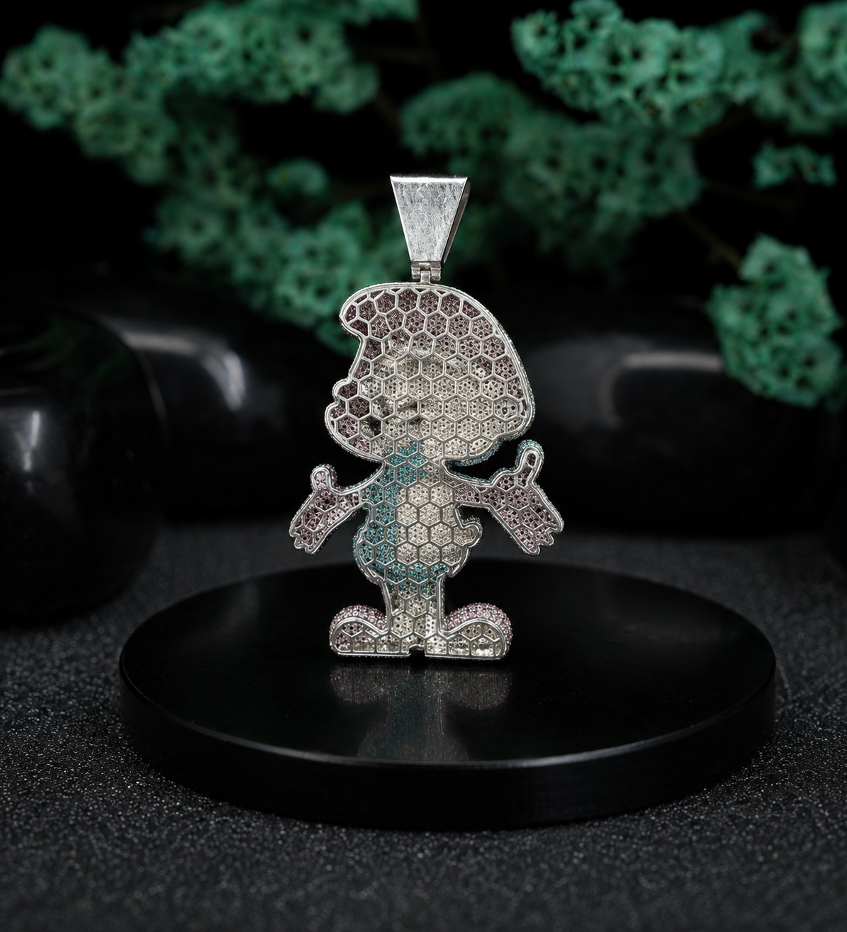Custom Moissanite Cartoon Pendant 925 Sterling Silver Iced Out Hip Hop Jewelry