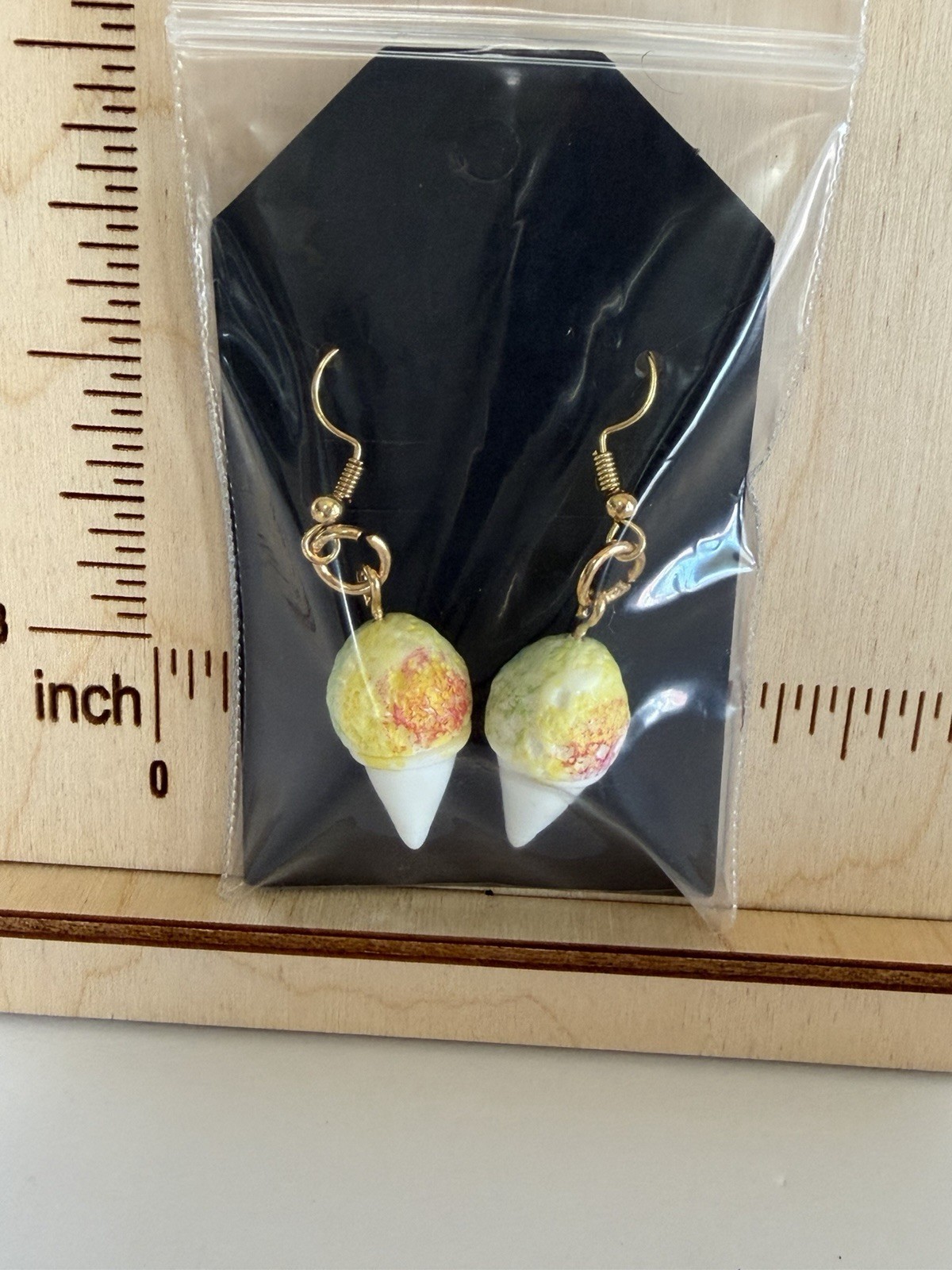 Snowcone Fair Treat Dangle Drop Earrings Cute Novelty Jewelry Nickel Free