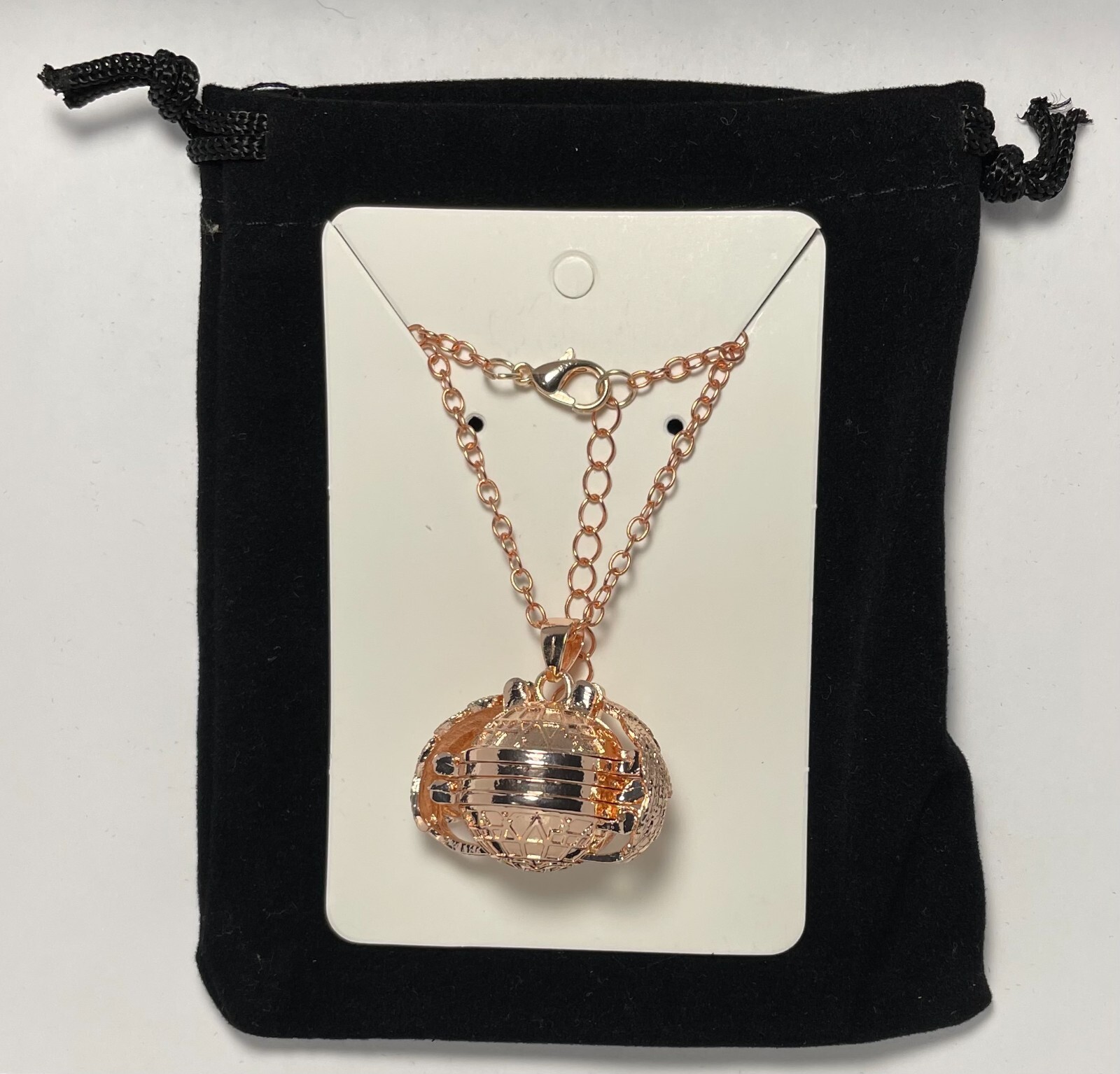 Multi-Layered Photo Pendant Necklace (Round Rose Gold)(4 discs)