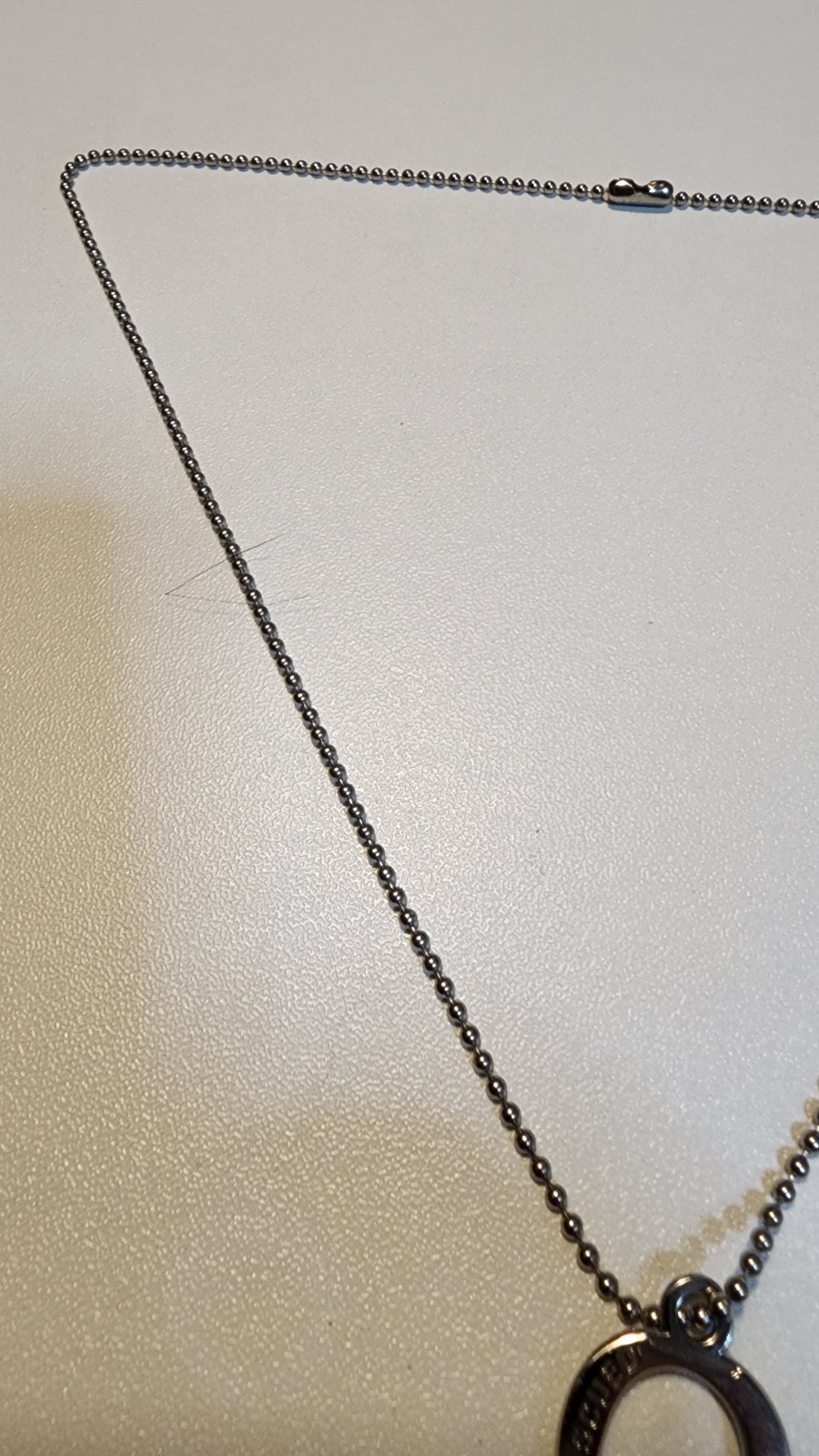 Silver Toned Horseshoe Necklace Rescued “Huck 2019”