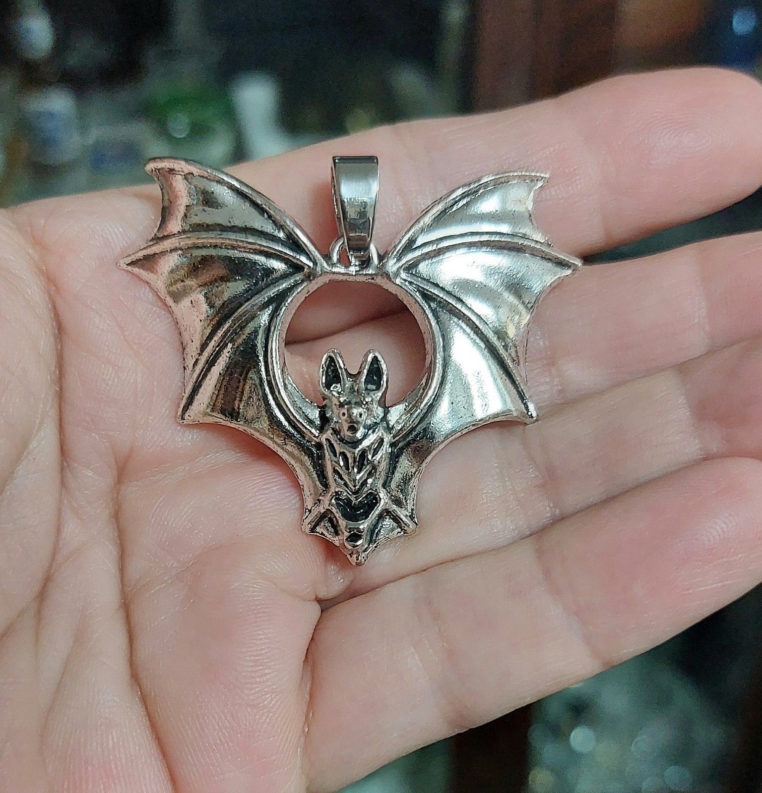 Bat Gothic Halloween Necklace Pendant Women’s Jewelry