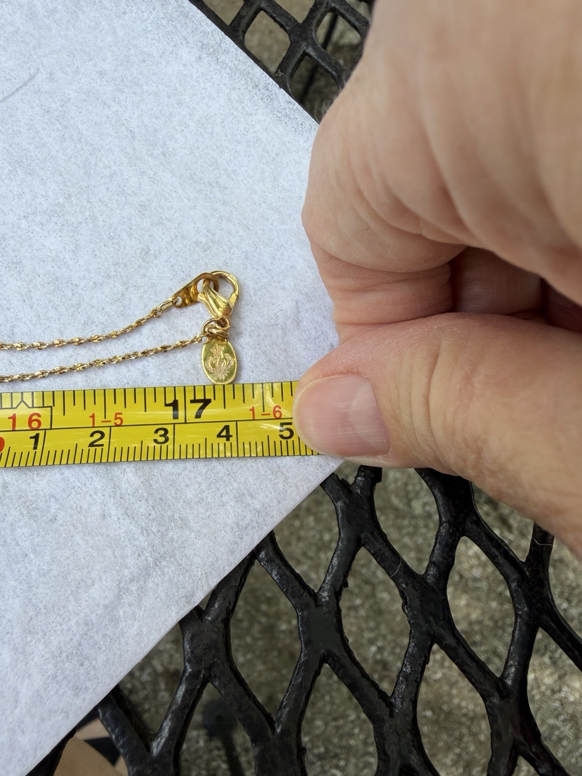 Premier Designs Gold Tone Station Chain Necklace, White Faux Pearls, Signed