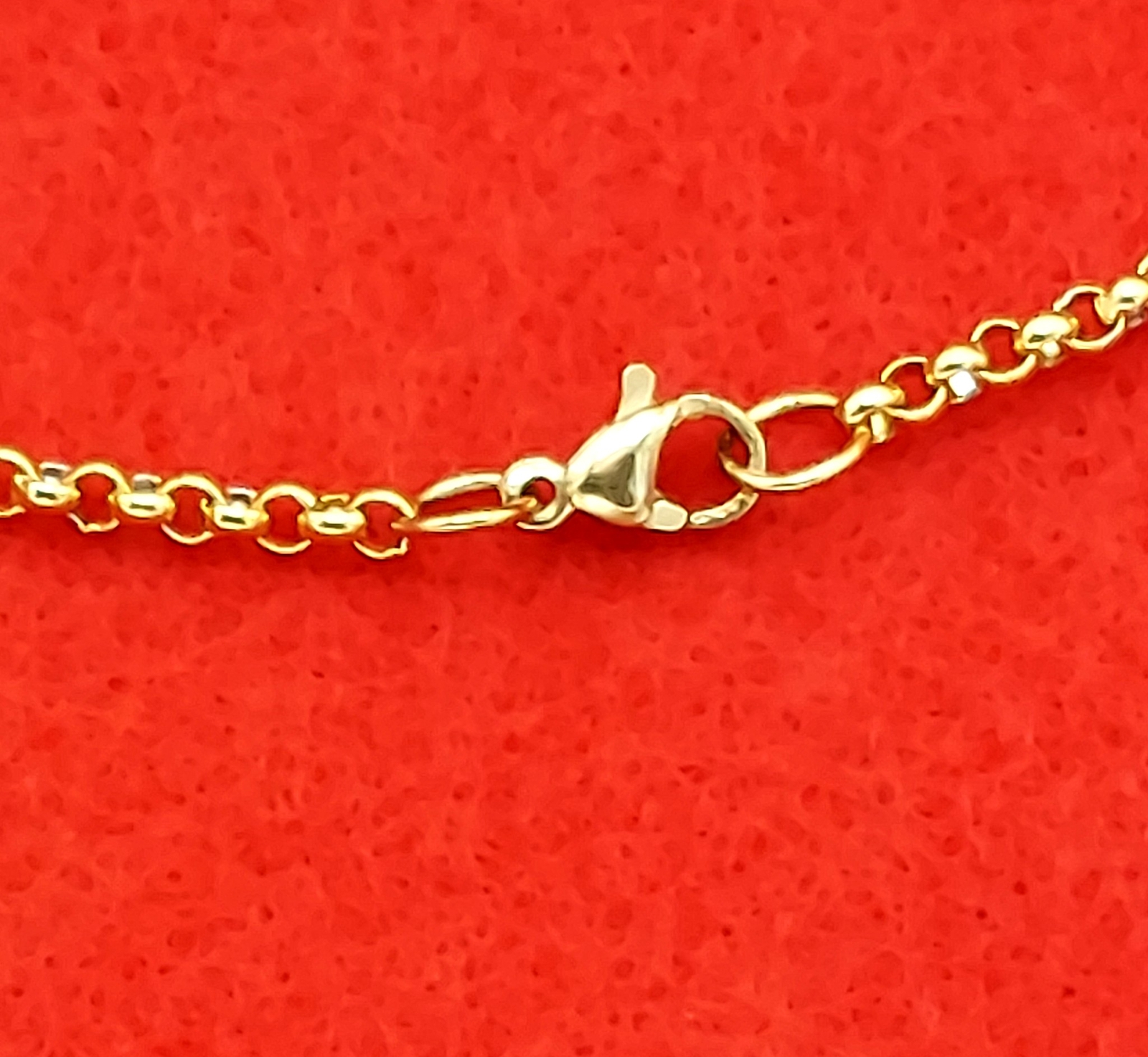 20 INCH GOLD STAINLESS STEEL 3MM ROLO LINK ROPE CHAIN NECKLACE-USA SELLER-GLD