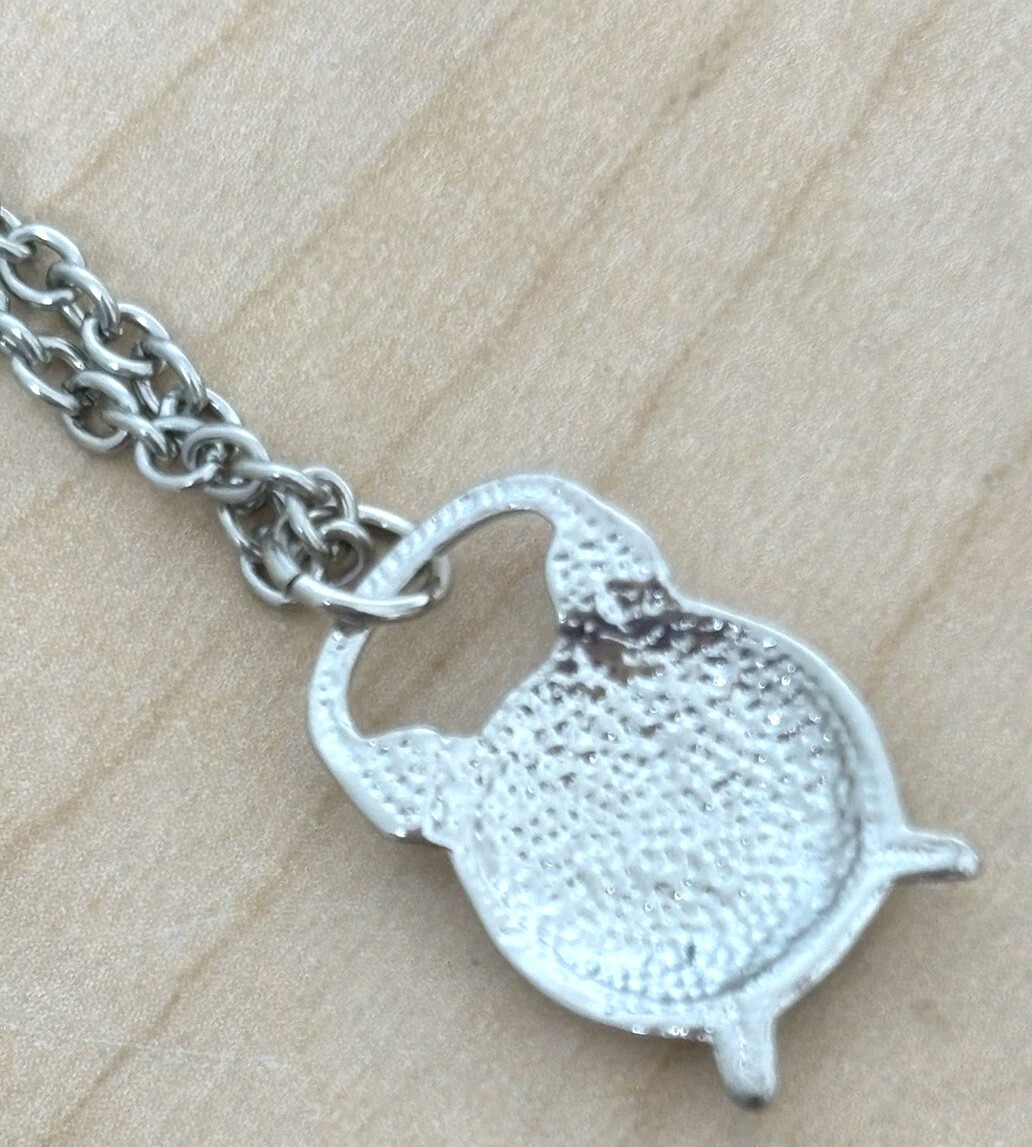 Clock Pendant Necklace/ Chain Measures 23 In Total Length