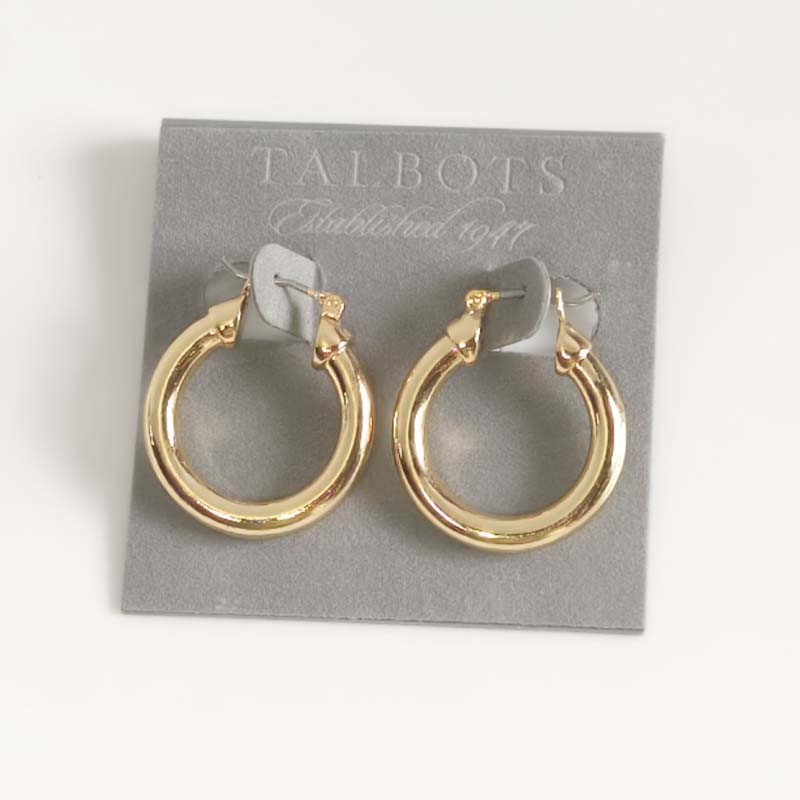 New 26mm Talbots Minimalist Hoop Earrings Gift Chic Women Party Vacation Jewelry