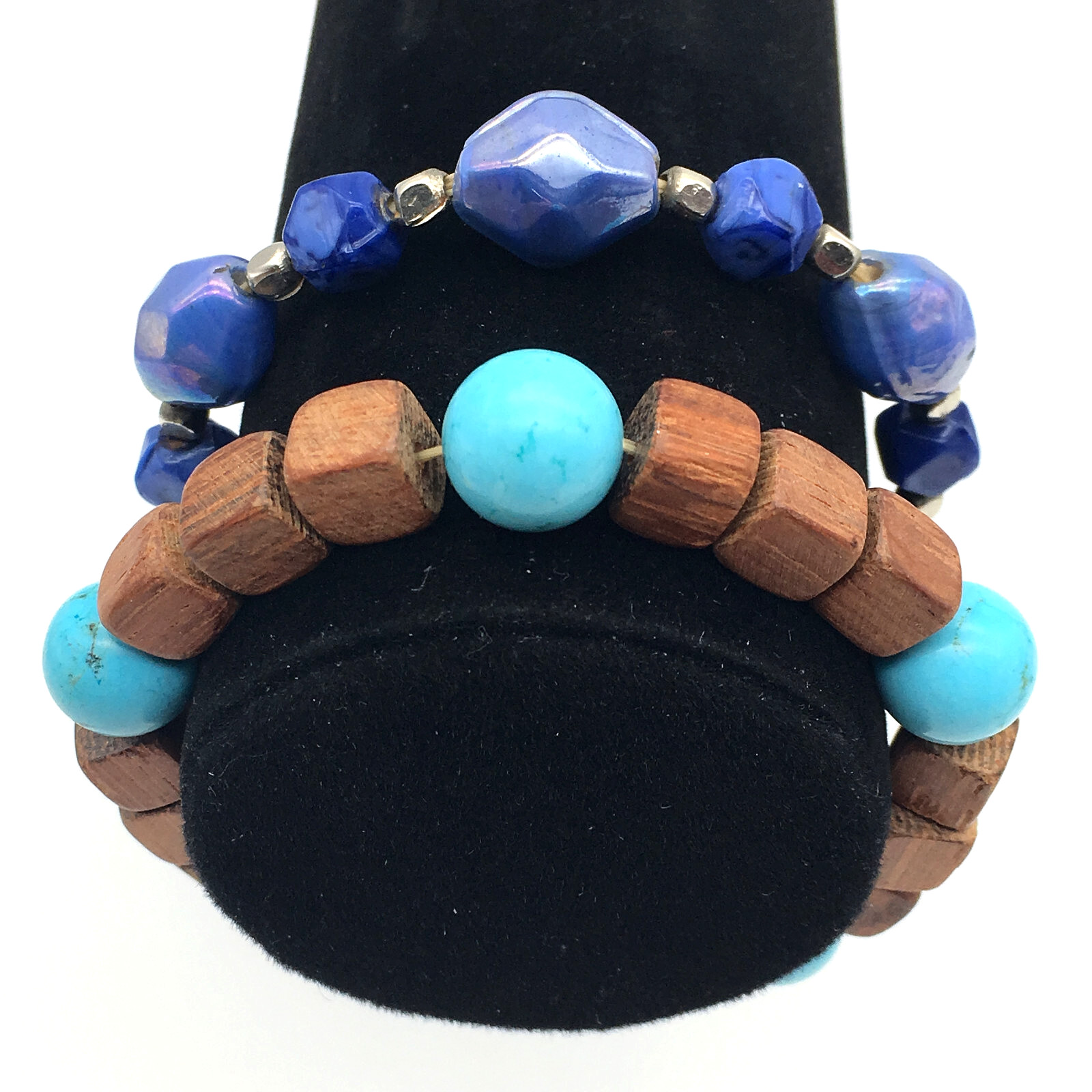 Lot of 10 Bracelets, Acrylic, Metal, Sugar, Wood, Glass Beads, $10 + Free Ship