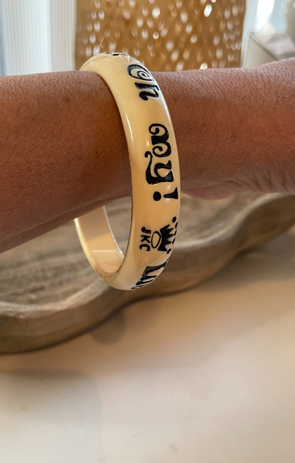 Jessica Kagen Cushman JKC Statement Bangle Ivory Bracelet Lions And …. Oh My!