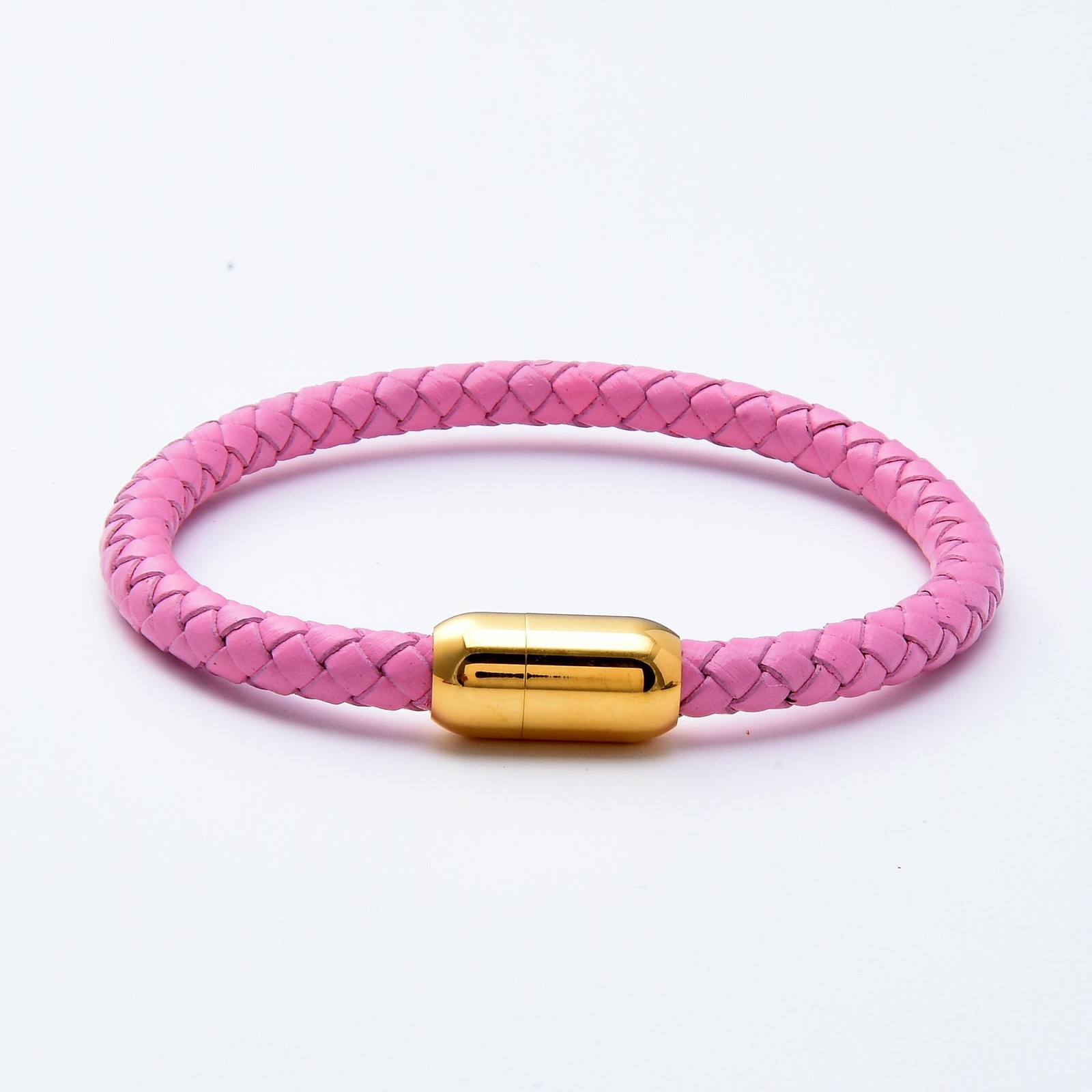 Simple Classic Leather Rope Chain Charm Bracelet Stainless Steel Unisex Jewelry