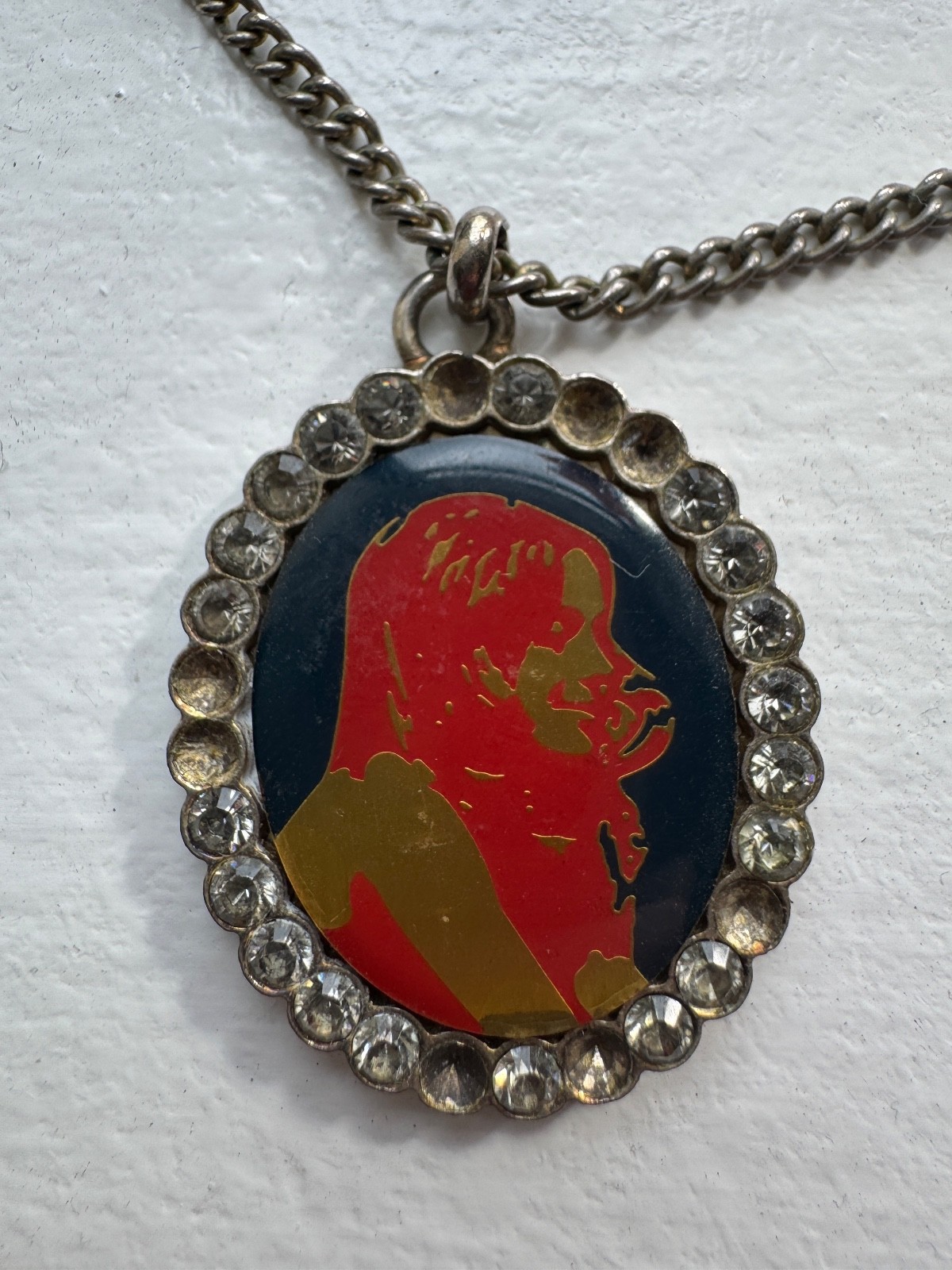 Rare Vintage Archive Hysteric Glamour Enamel Girl Necklace 18 inches