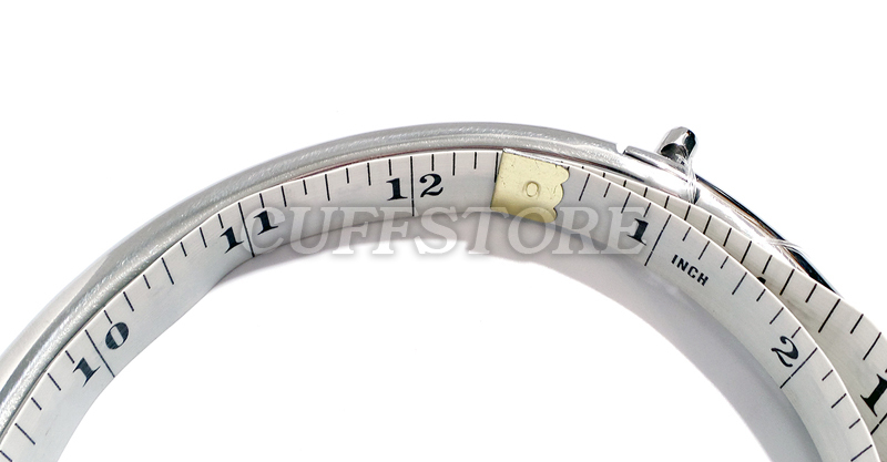12.5″ Curved Stainless Steel Collar Necklace with Front Locking Padlock