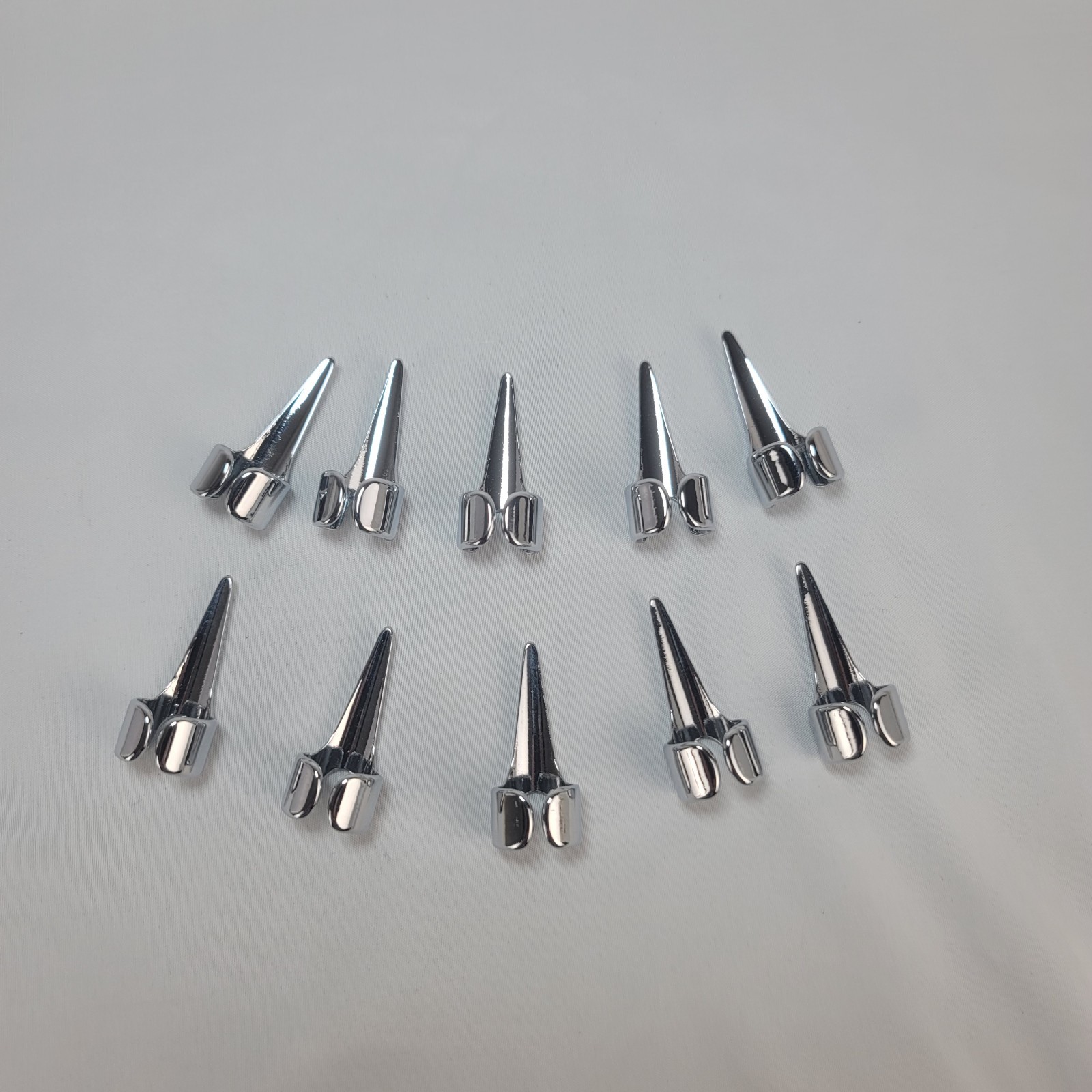 10pc Stainless Steel Claw Rings Gothic Witch Vampire Cosplay Nail Set